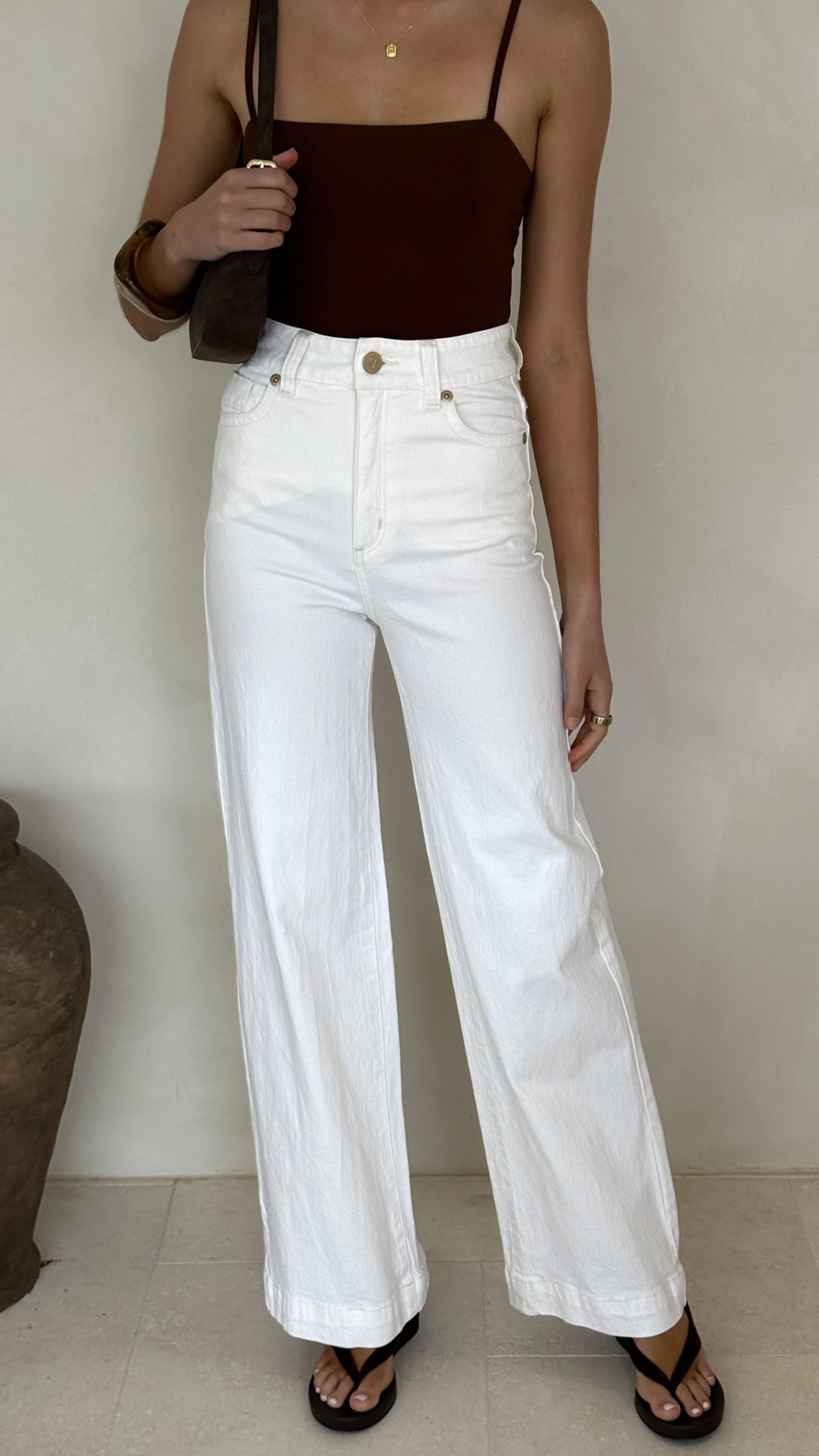 Abrand 94 Wide Jean - White Gold