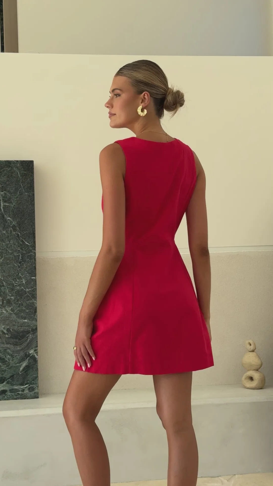 Nylah Mini Dress - Red