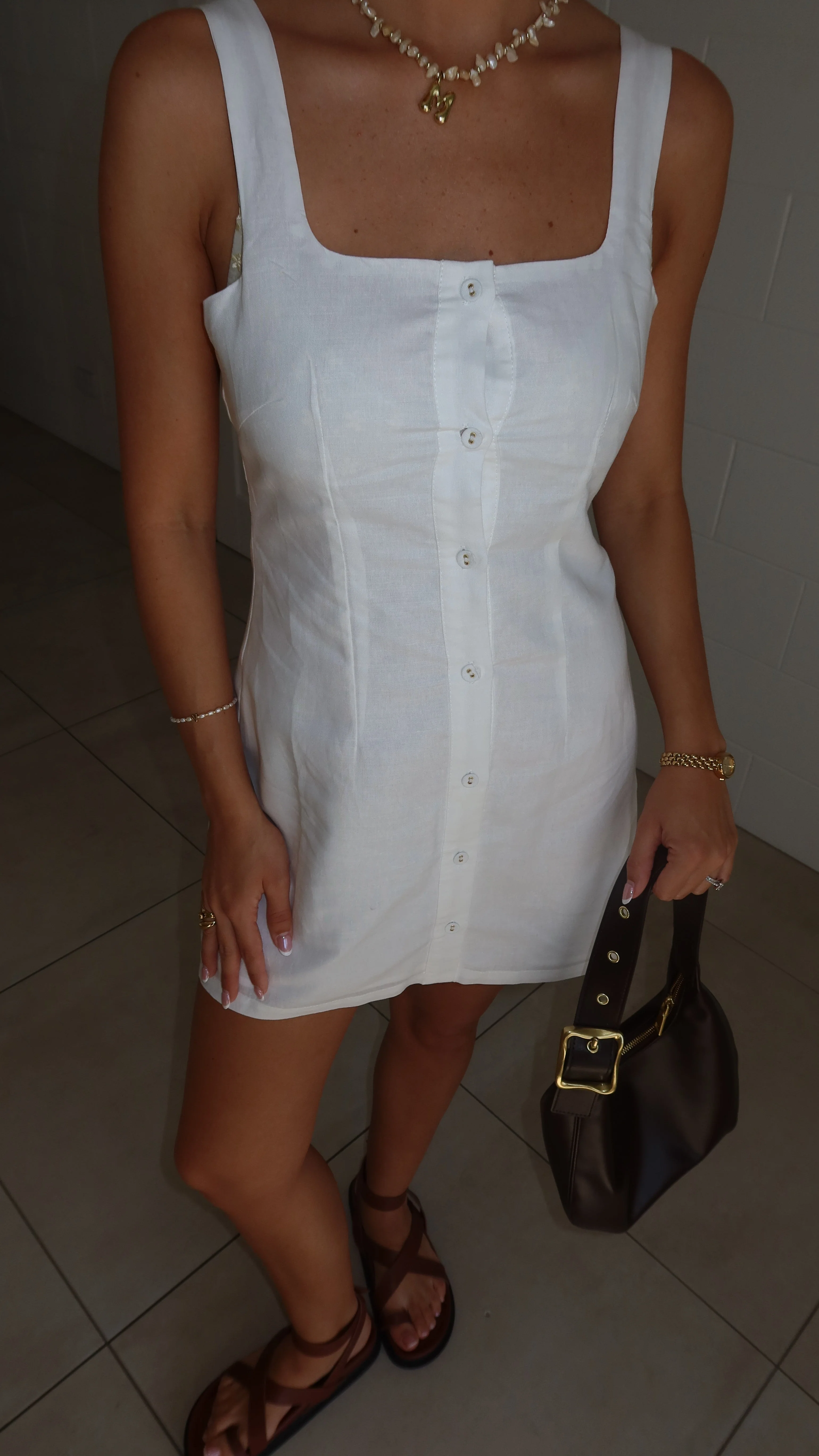 Candie Mini Dress - Off White