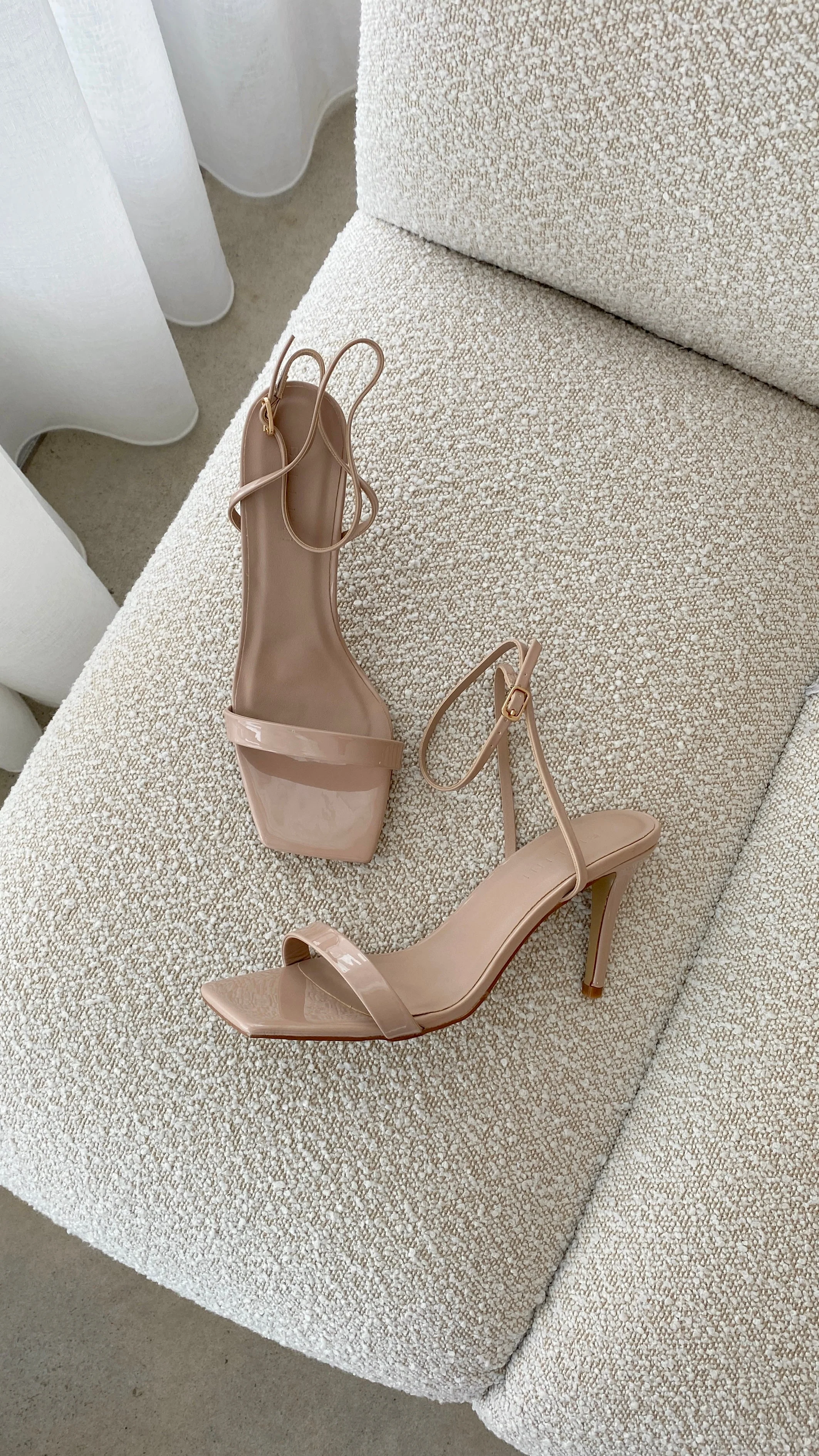 Octans Heels - Latte Patent