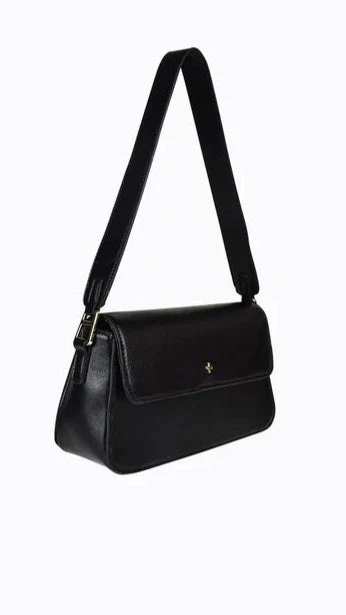 Jocelyn Shoulder Bag - Black PU