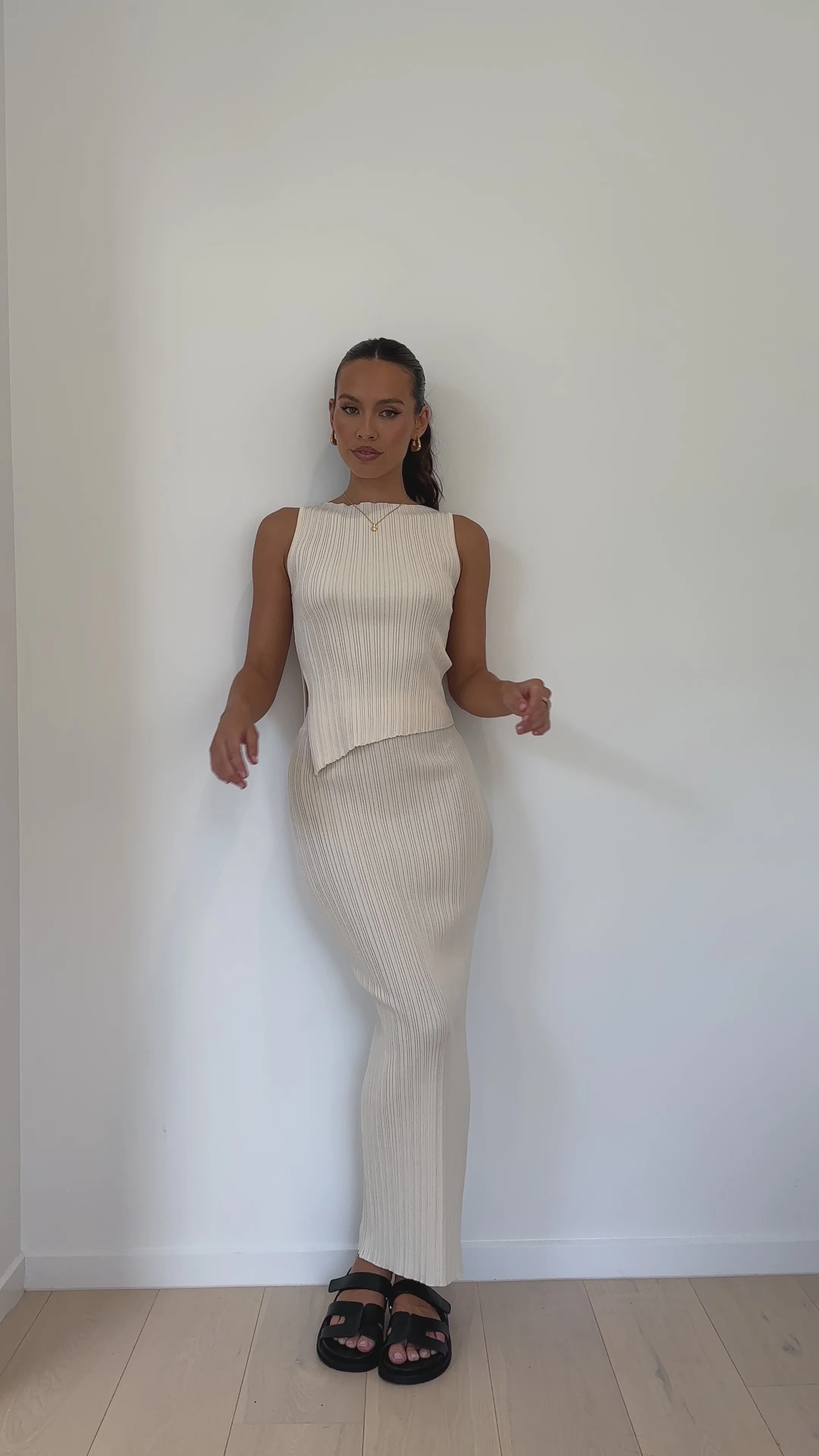 Isla Maxi Skirt - Cream