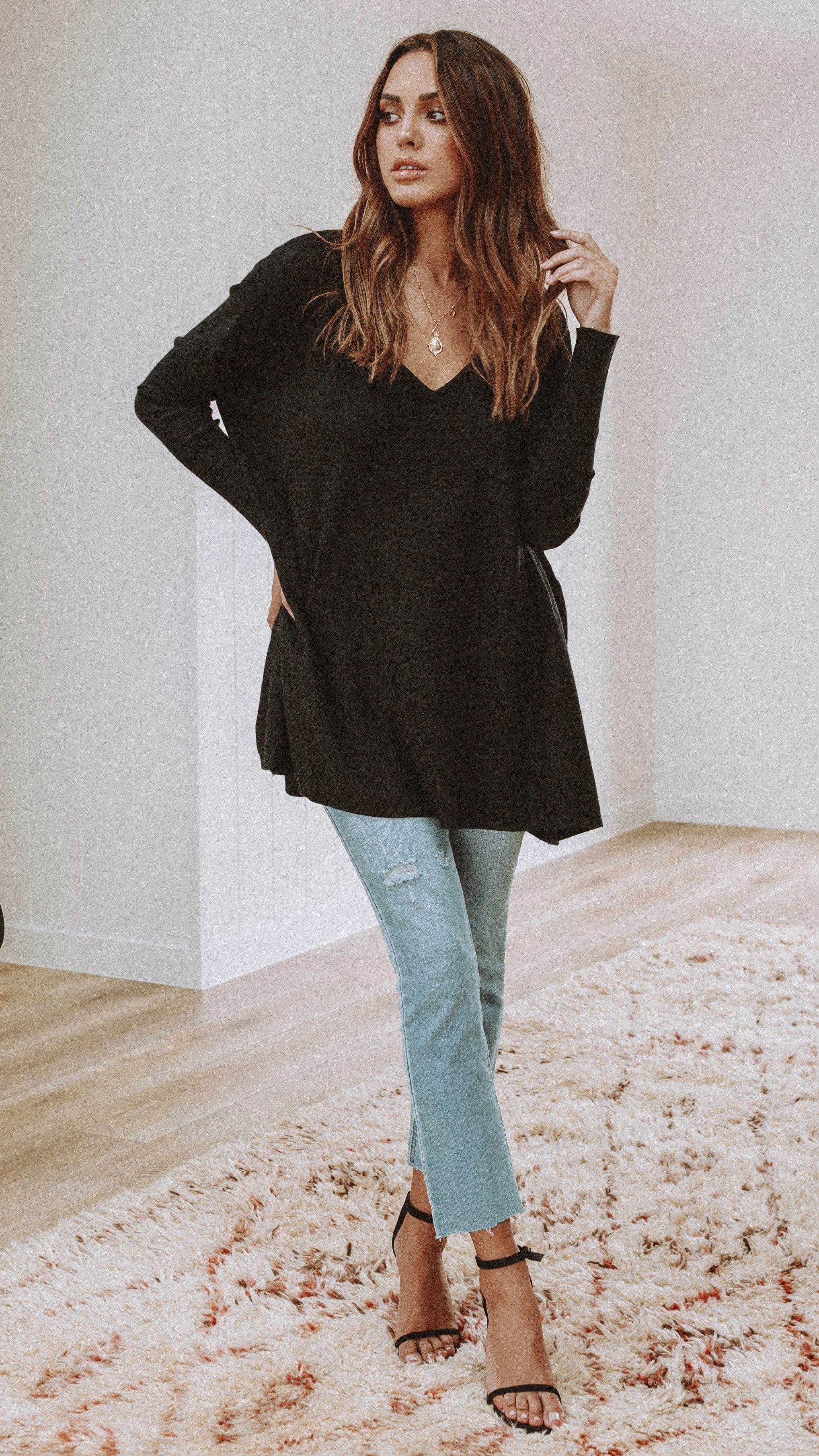 Amalia Knit Top - Black