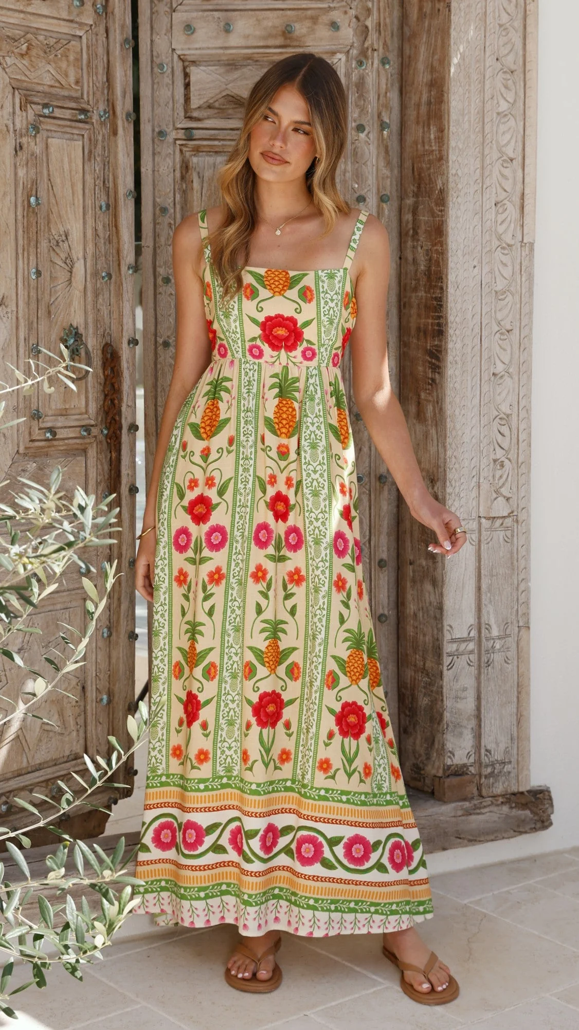 Keziah Maxi Dress - Sunkissed Print