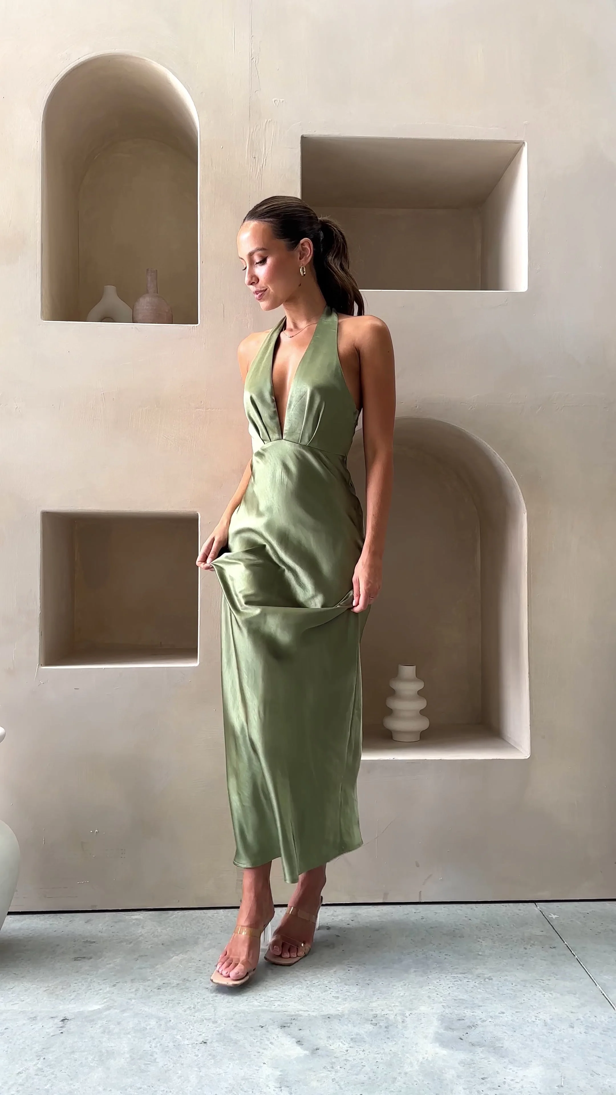 Chloe Maxi Dress - Olive
