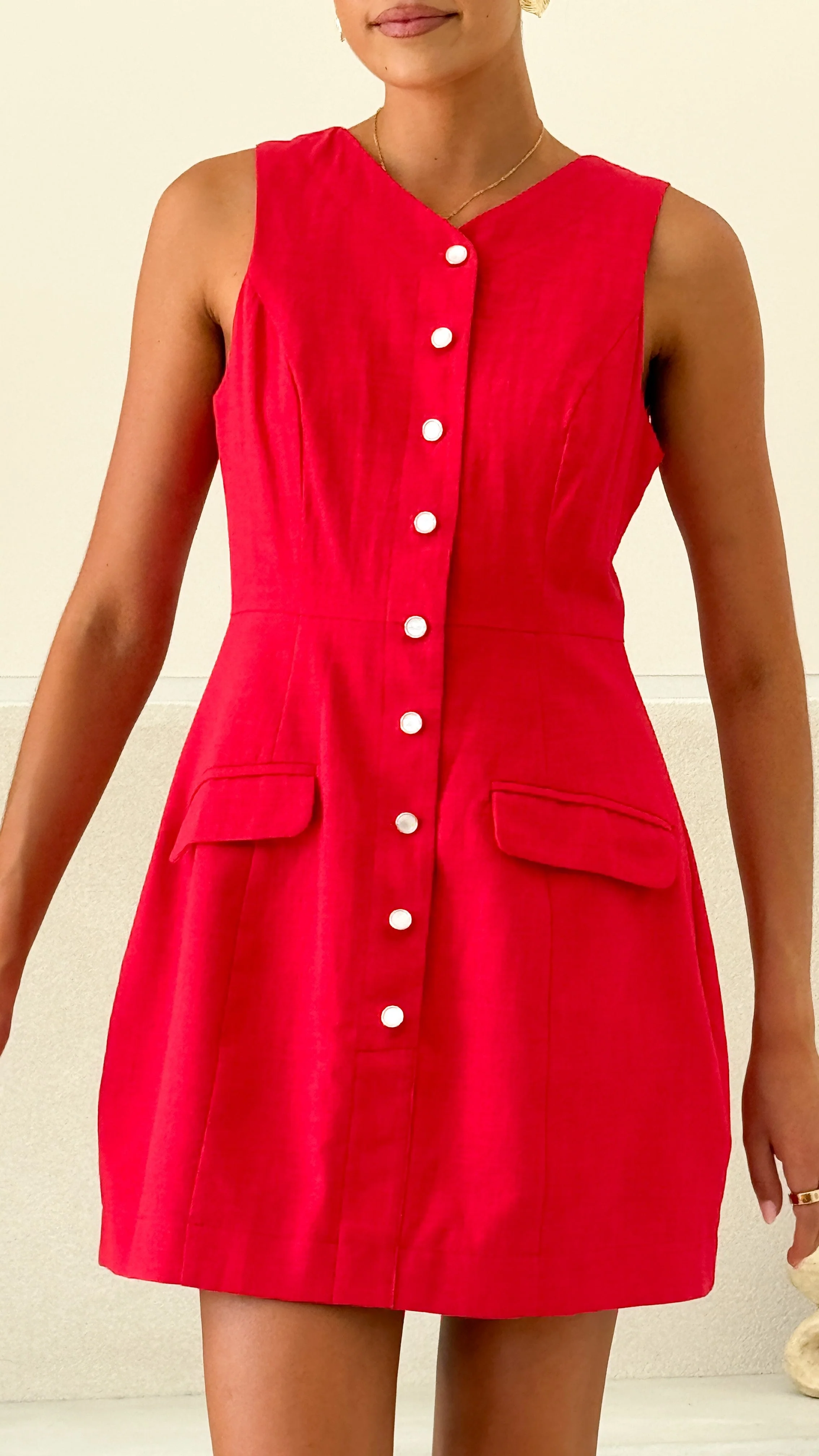 Nylah Mini Dress - Red