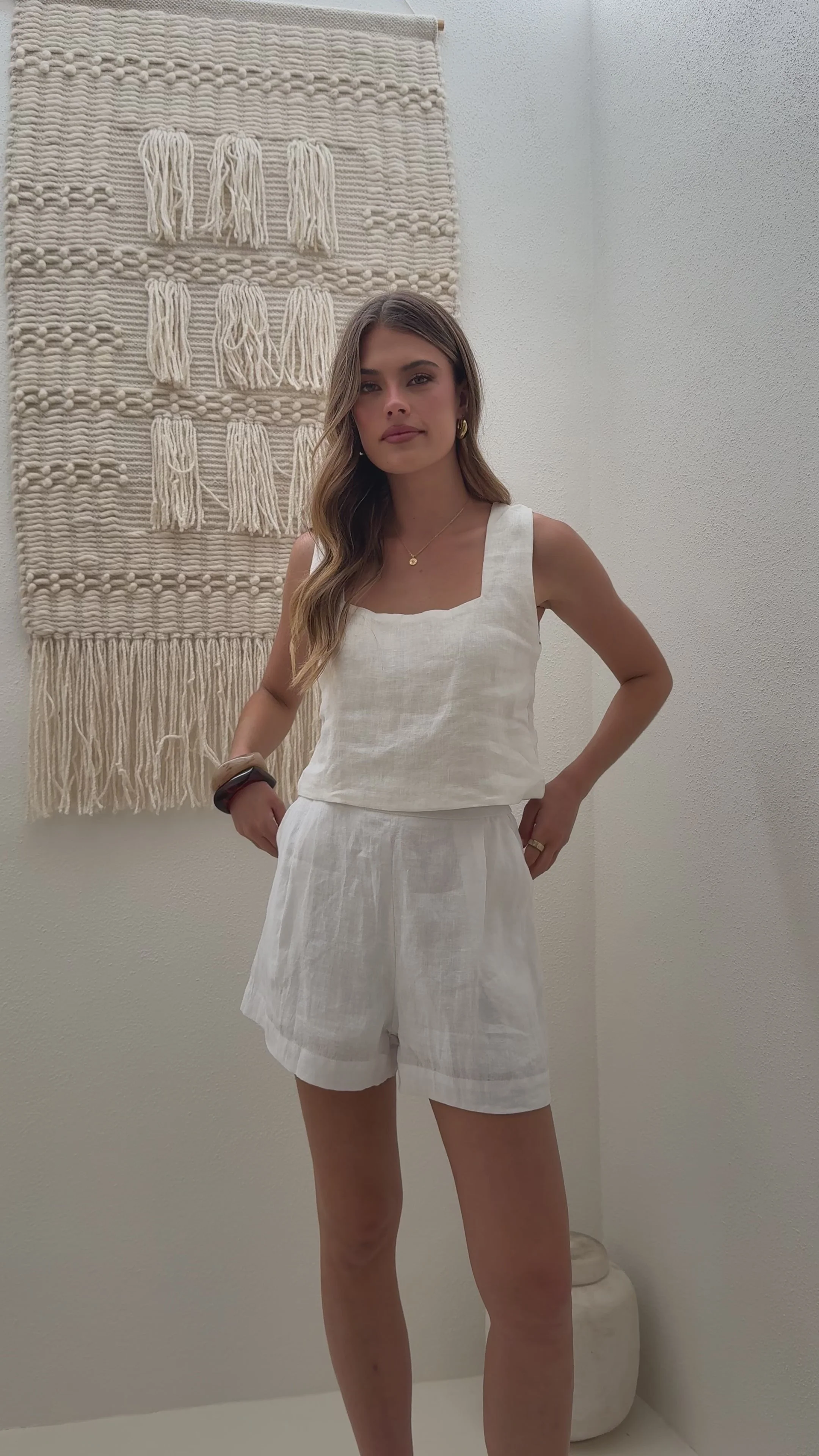 Tillie Crop Top - White