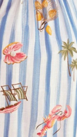 Alejandro Pants - Striped Sailor Print