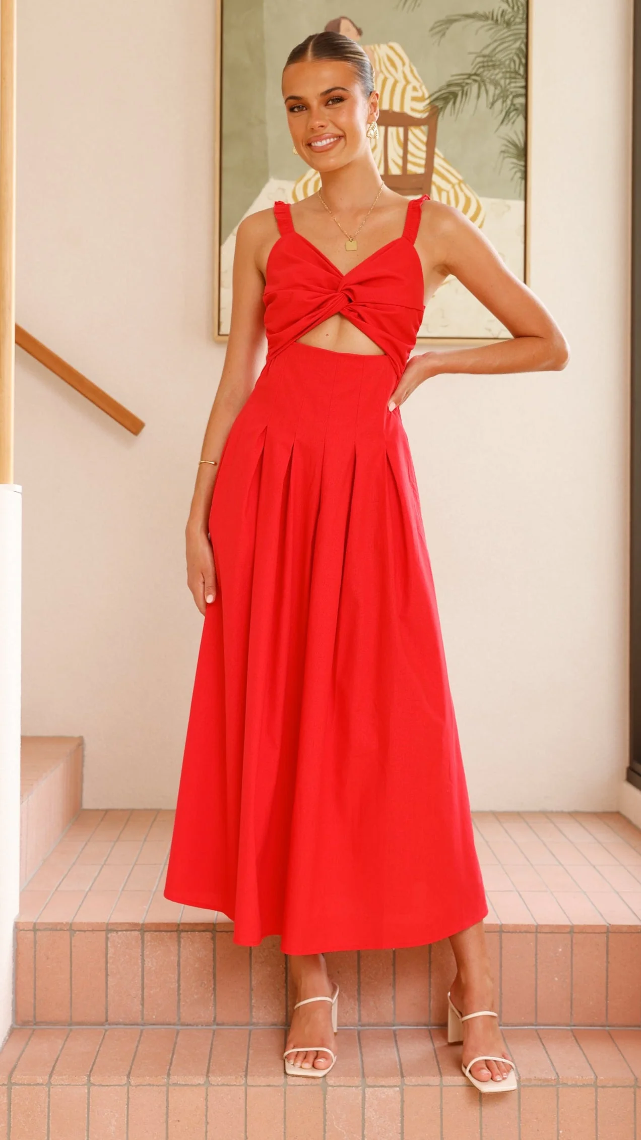 Bryce Maxi Dress - Red