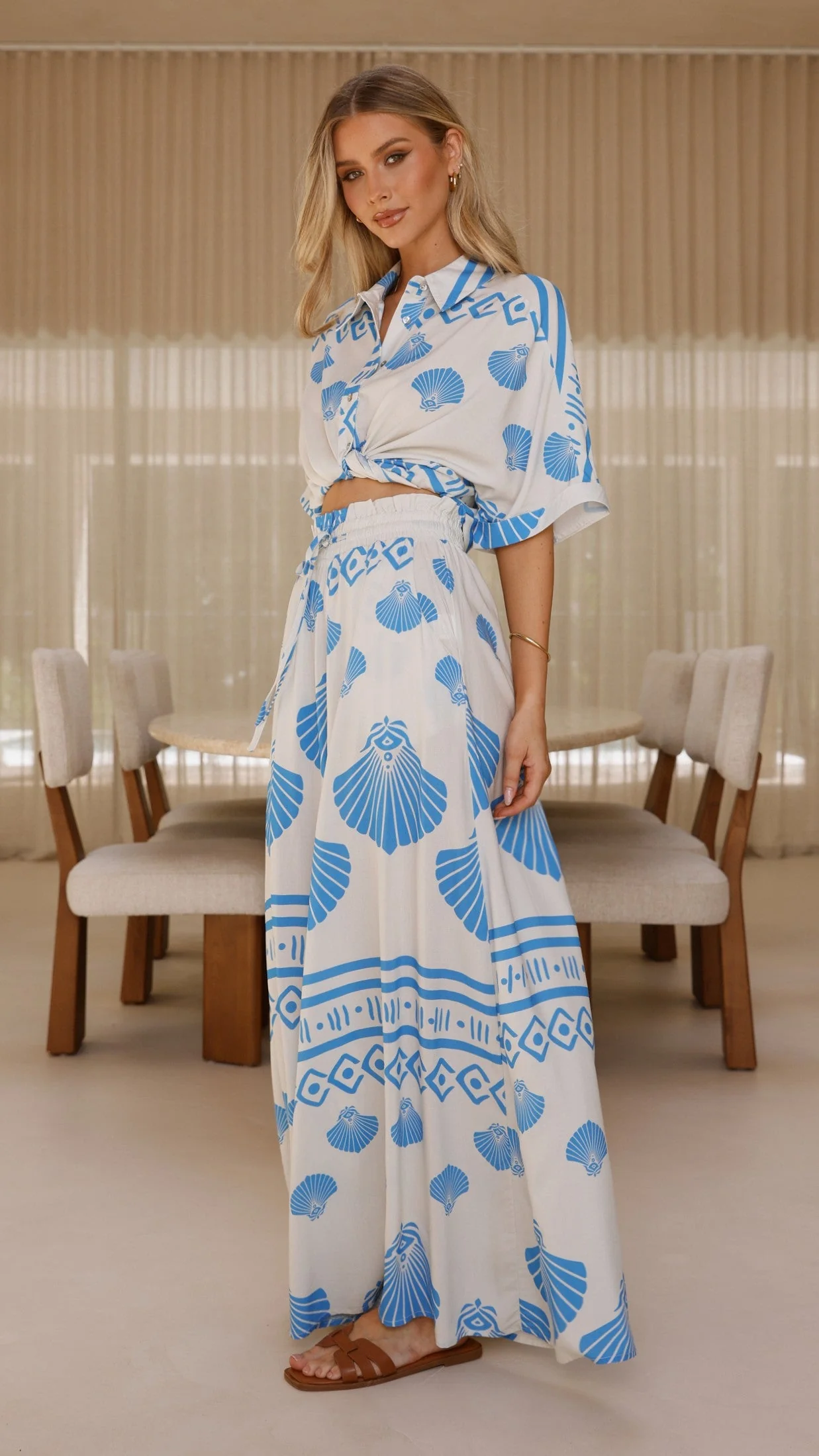 Daley Button Up Shirt - Sea Shell