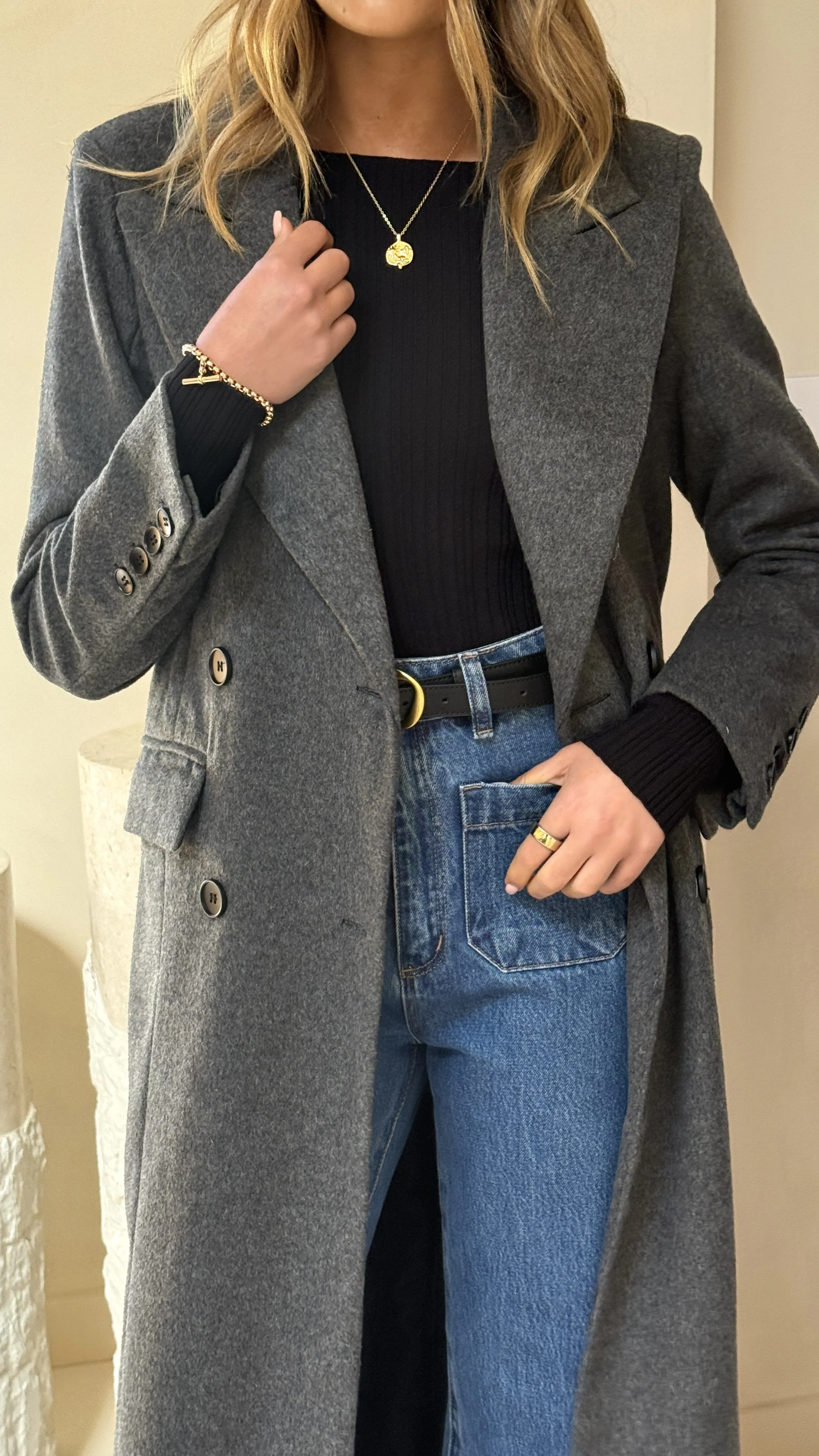 MVN - Lost In New York Coat - Charcoal