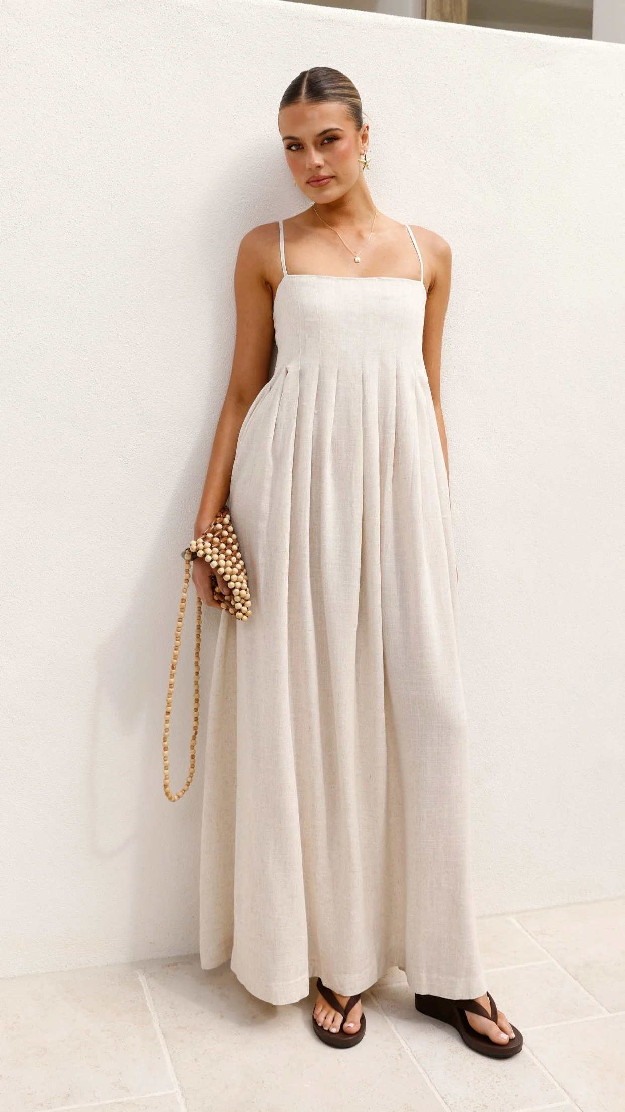 Pippy Maxi Dress - Natural