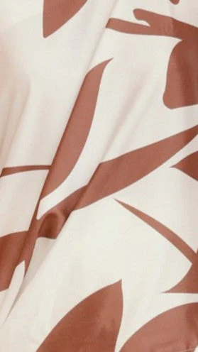 Bailey Off Shoulder Top - White / Brown