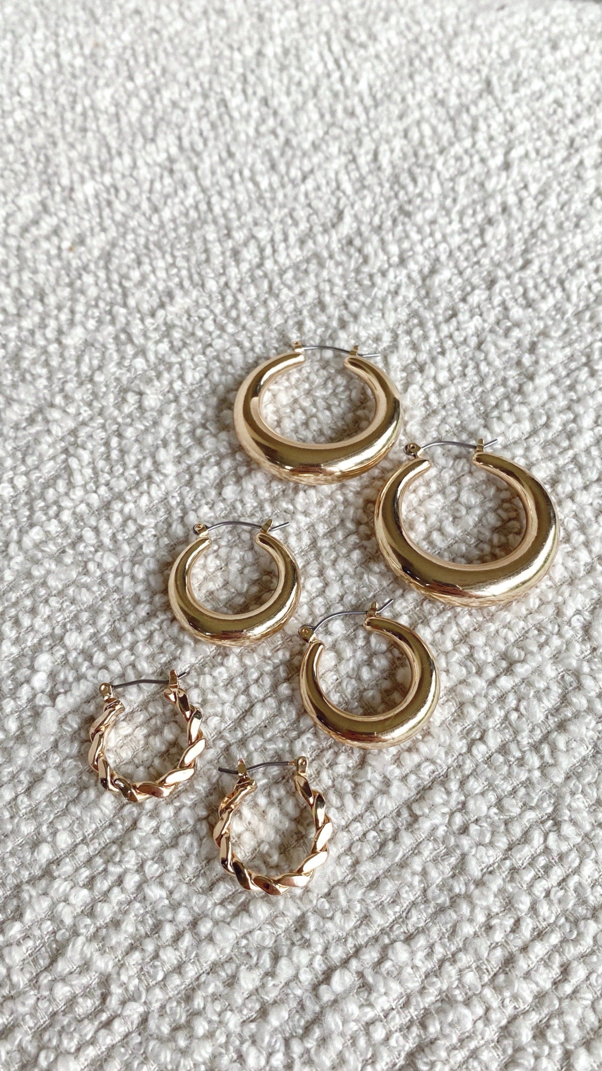 Classic Hoop Set - Gold