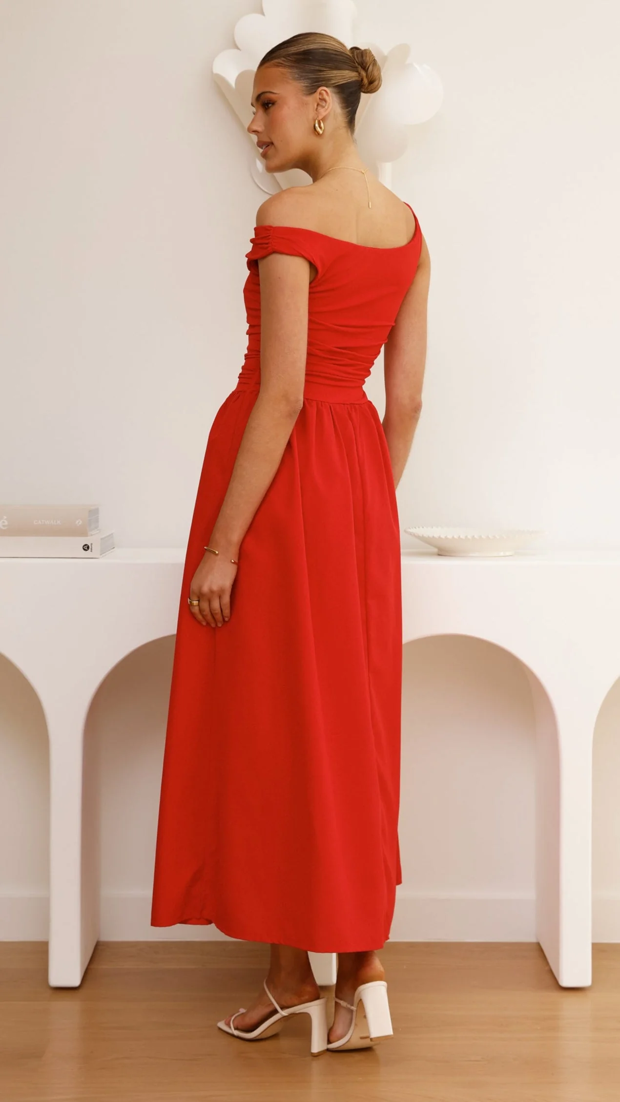 Immy Midi Dress - Red