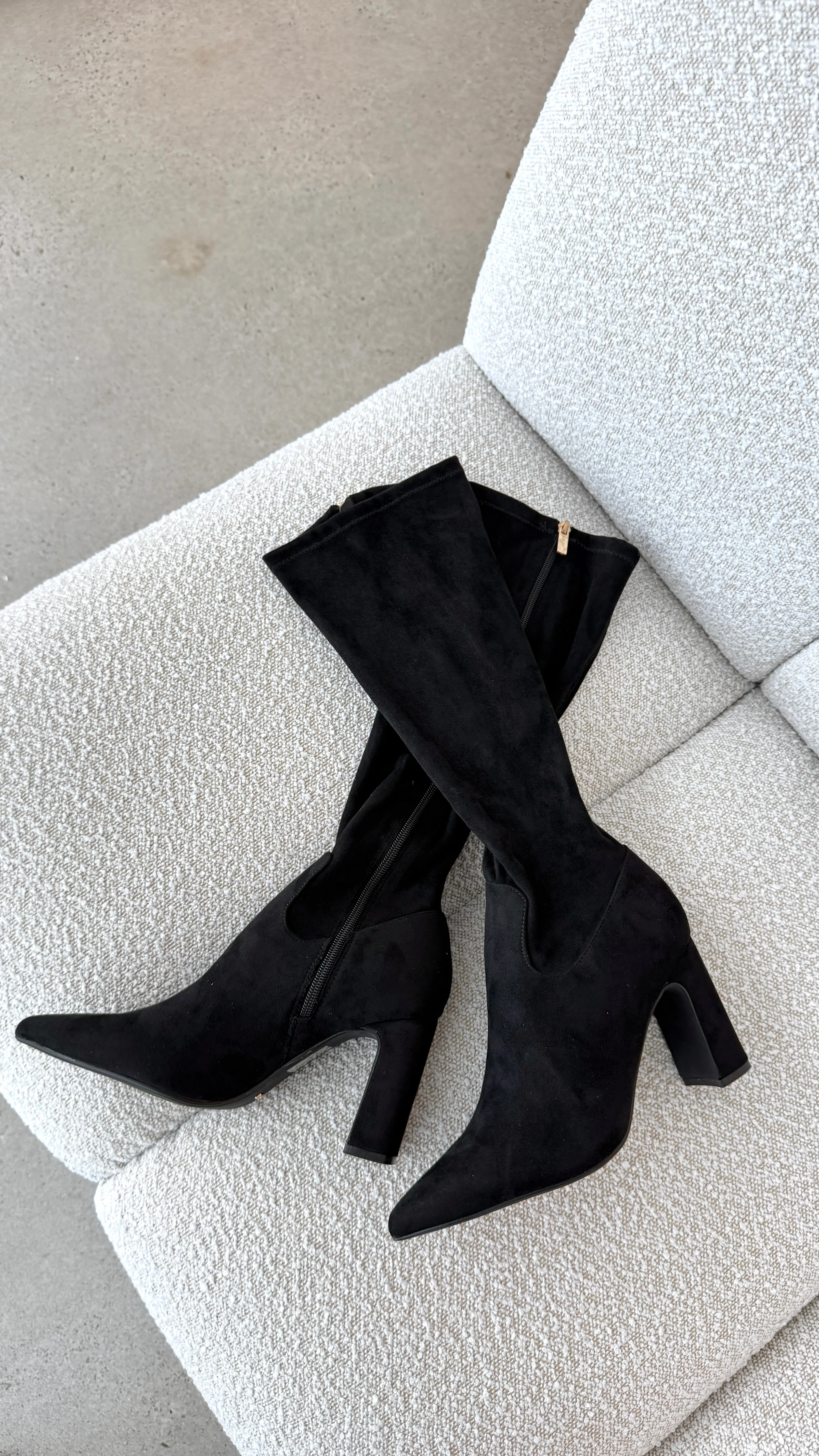 Freddy Boots - Black Suede