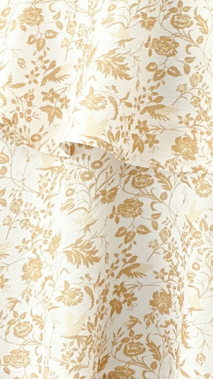 Page Mini Dress - Yellow Floral