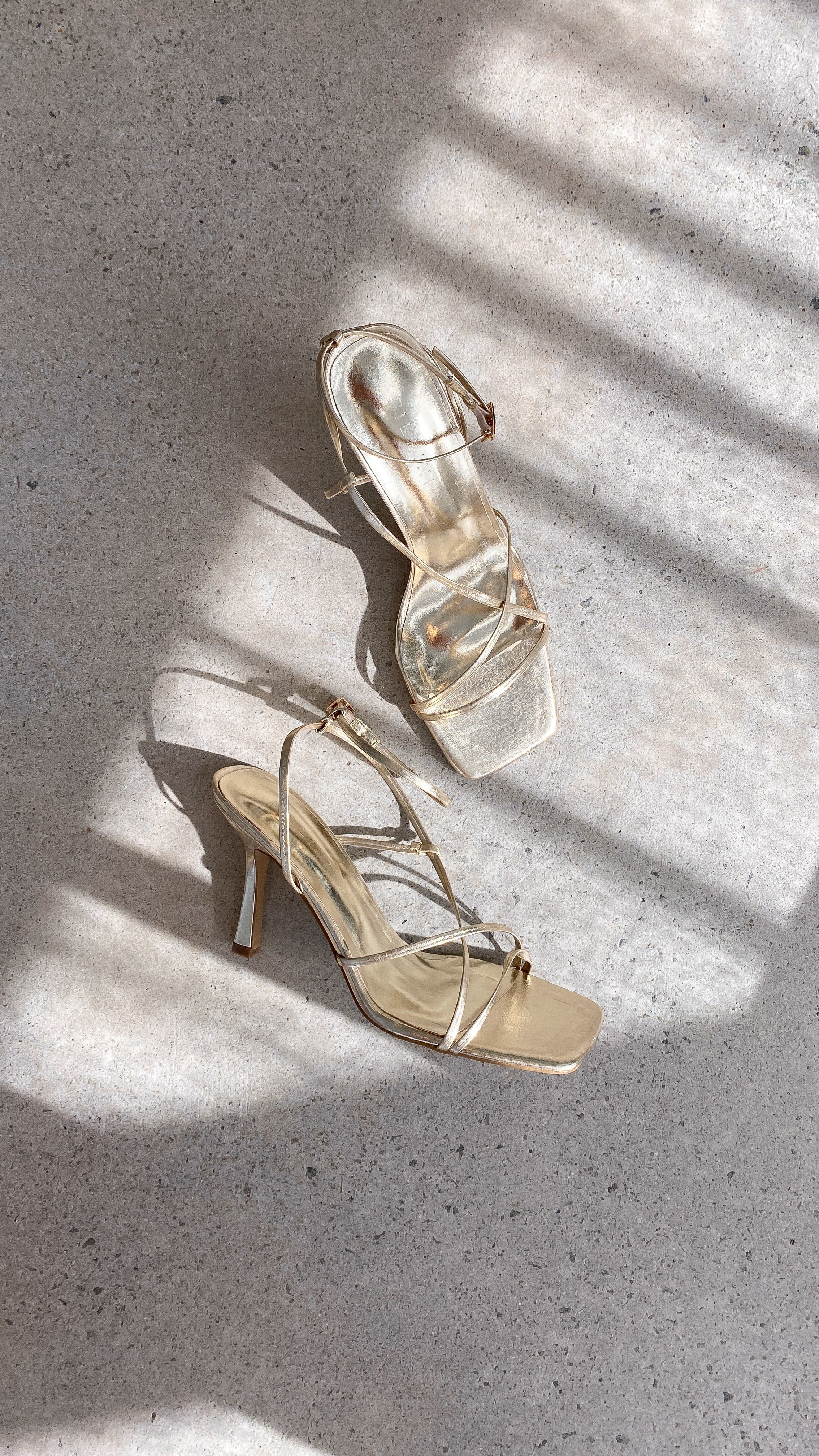 Stevie Heel - Gold Metallic