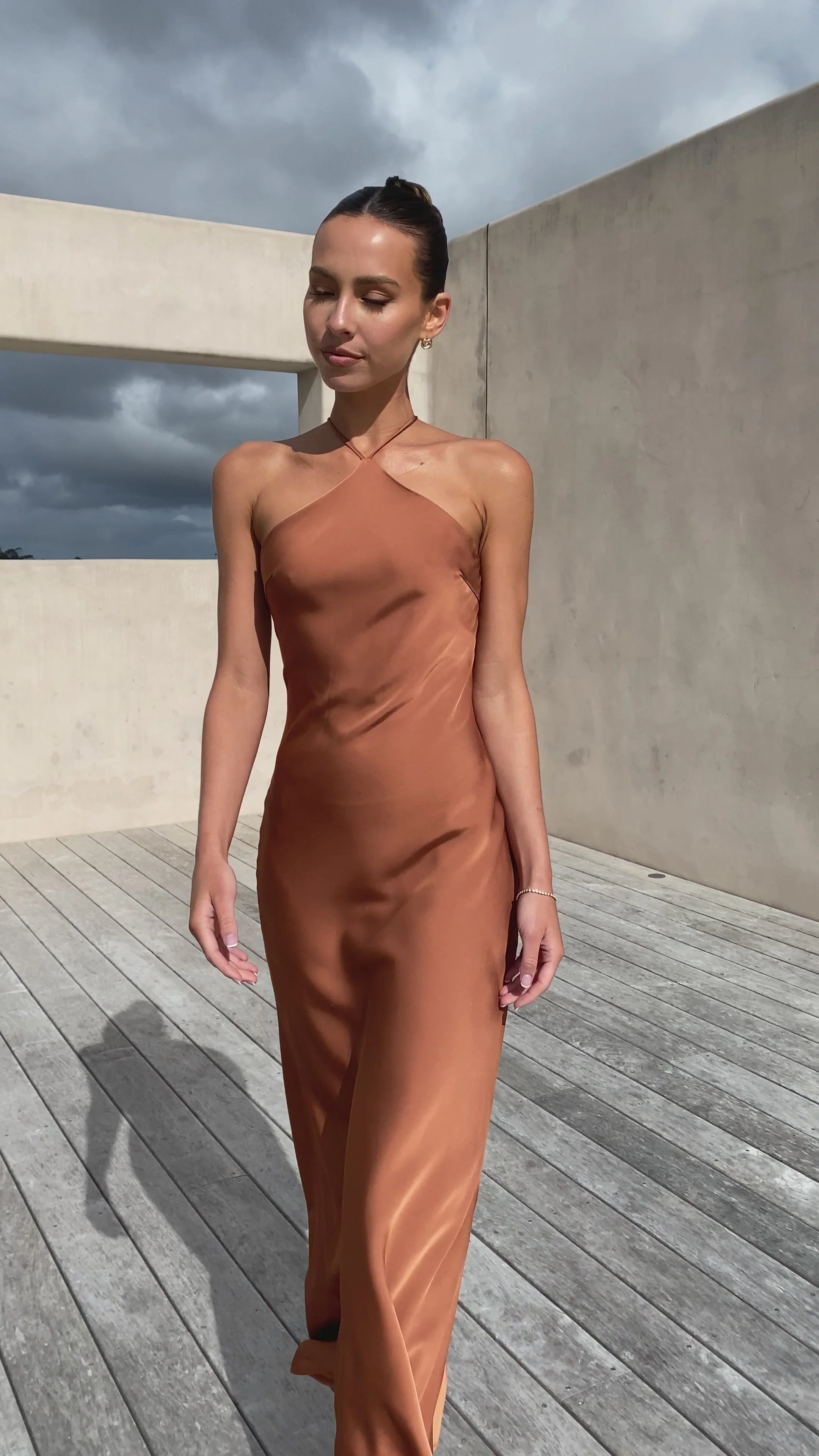 Chiara Maxi Dress - Copper