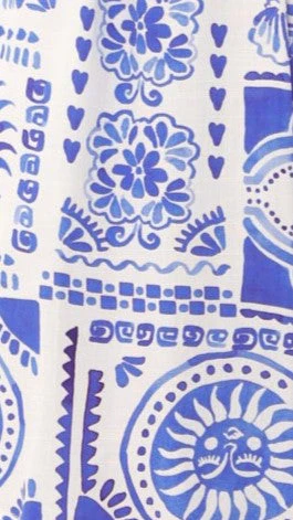 Yasmin Longline Top - Yasmin Blue