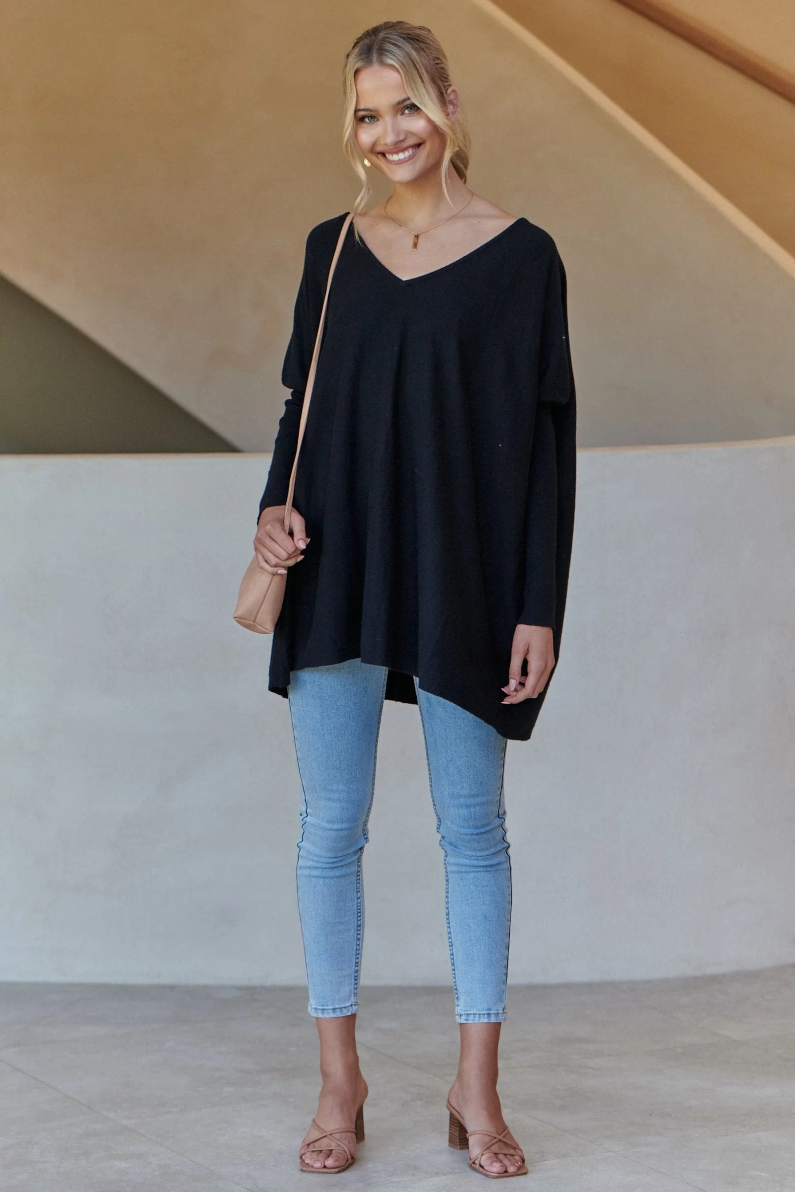 Amalia Knit Top - Black