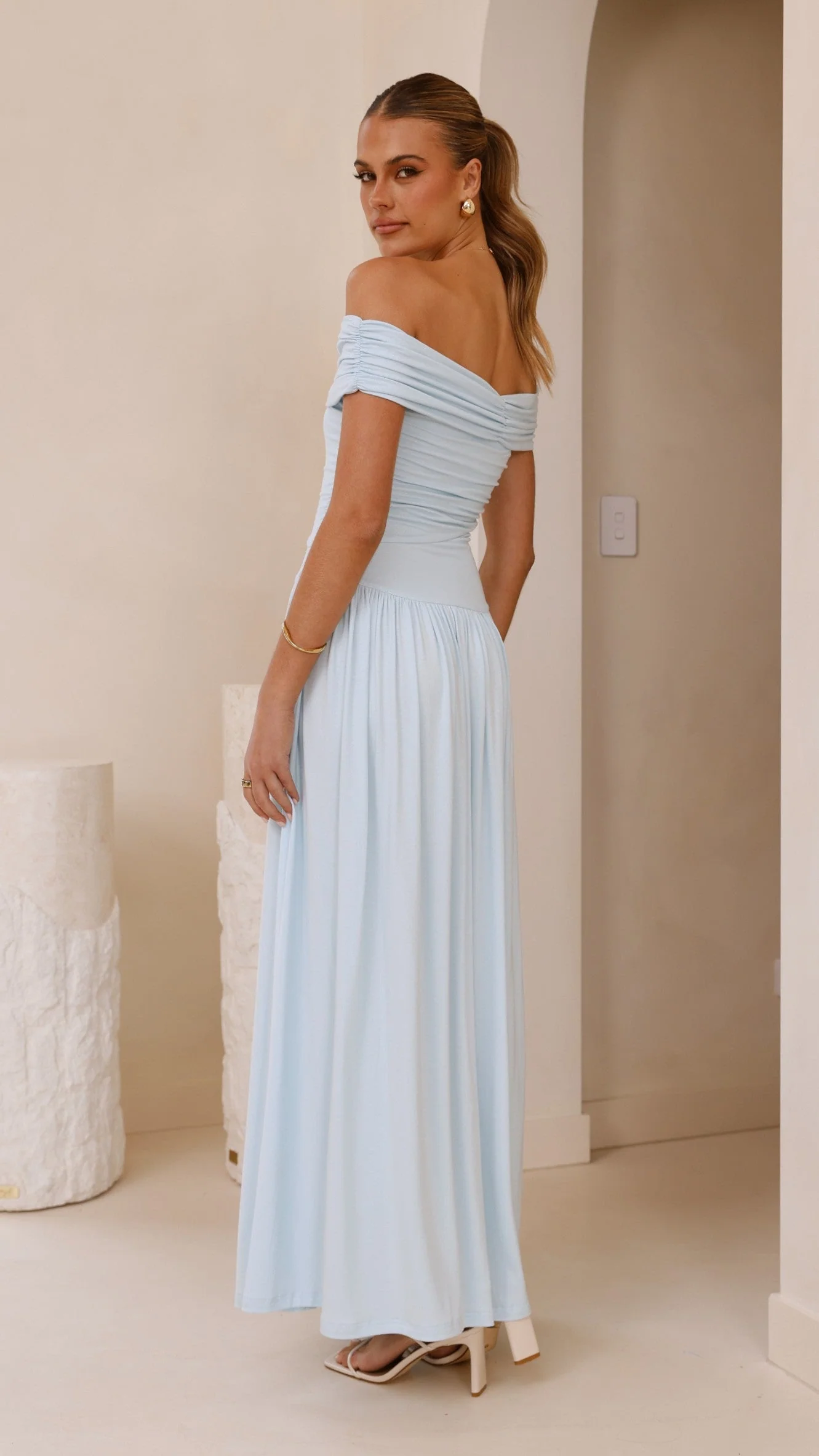 Manalla Maxi Dress - Sky Blue