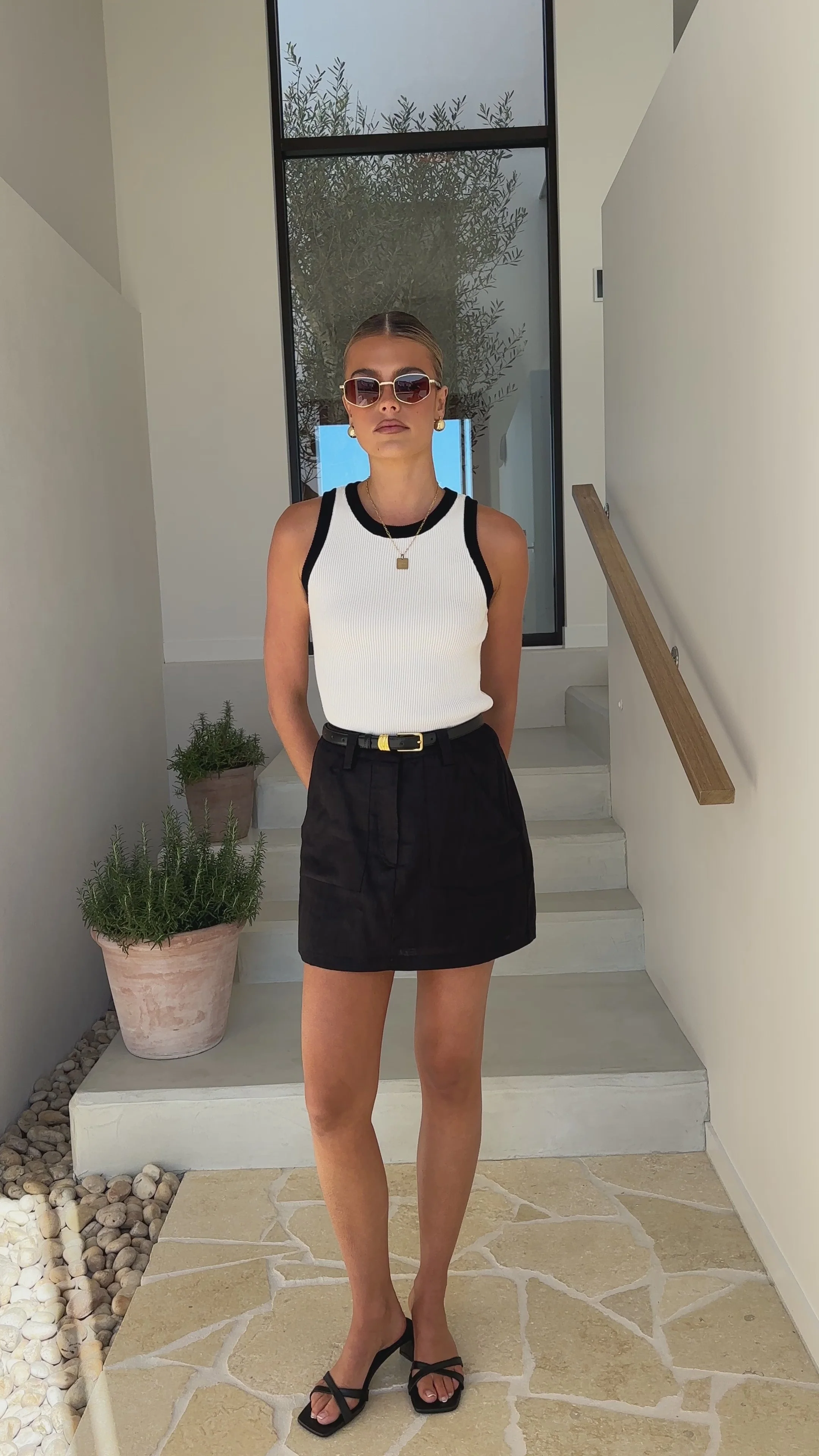 Maggie Mini Skirt - Black