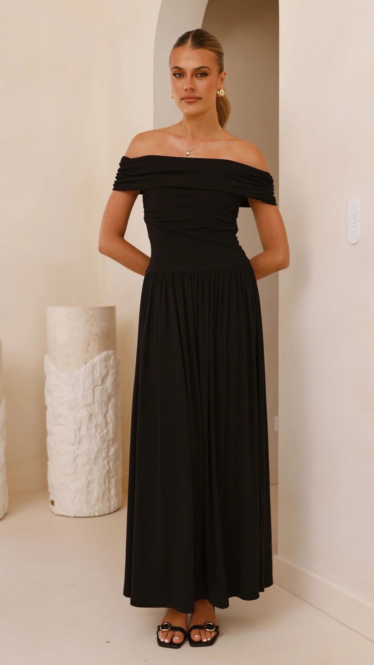 Manalla Maxi Dress - Black