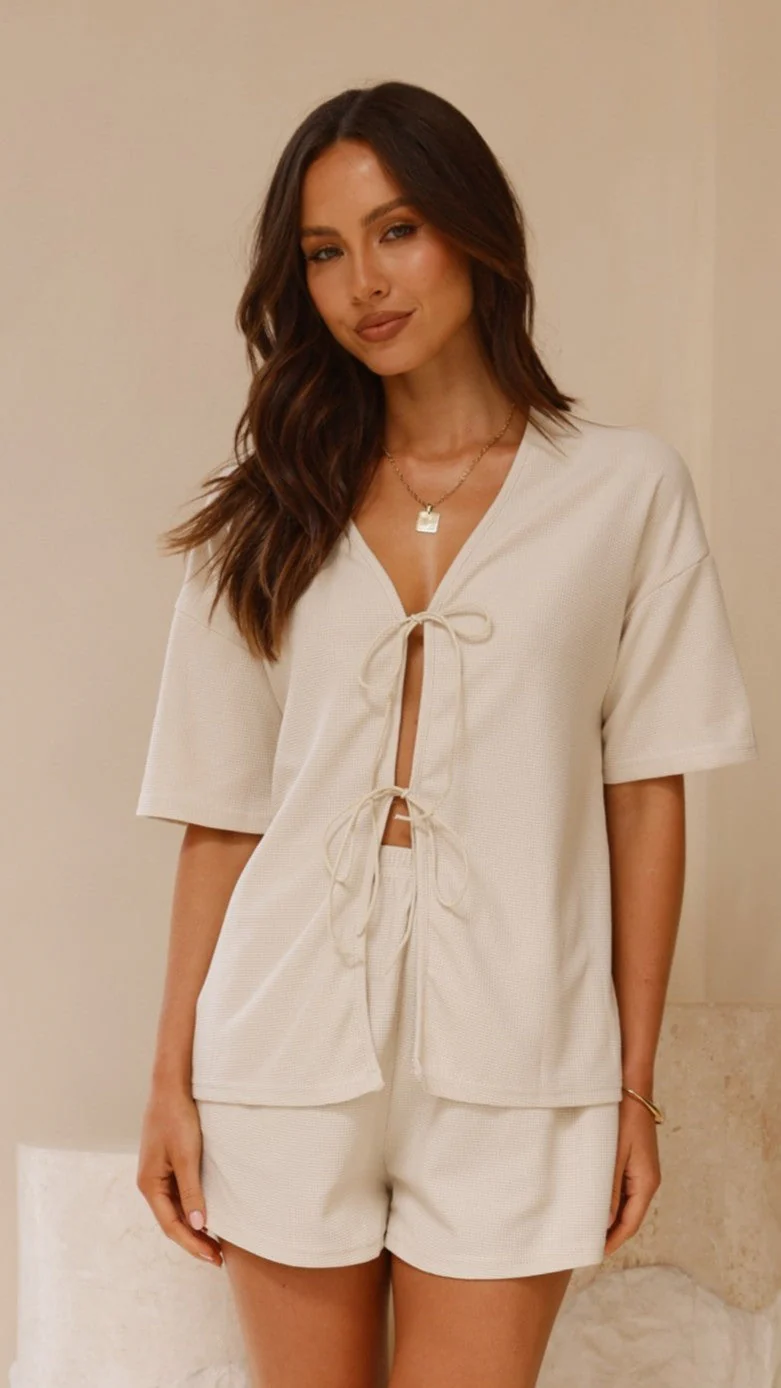 Jeremy Waffle Set - Beige