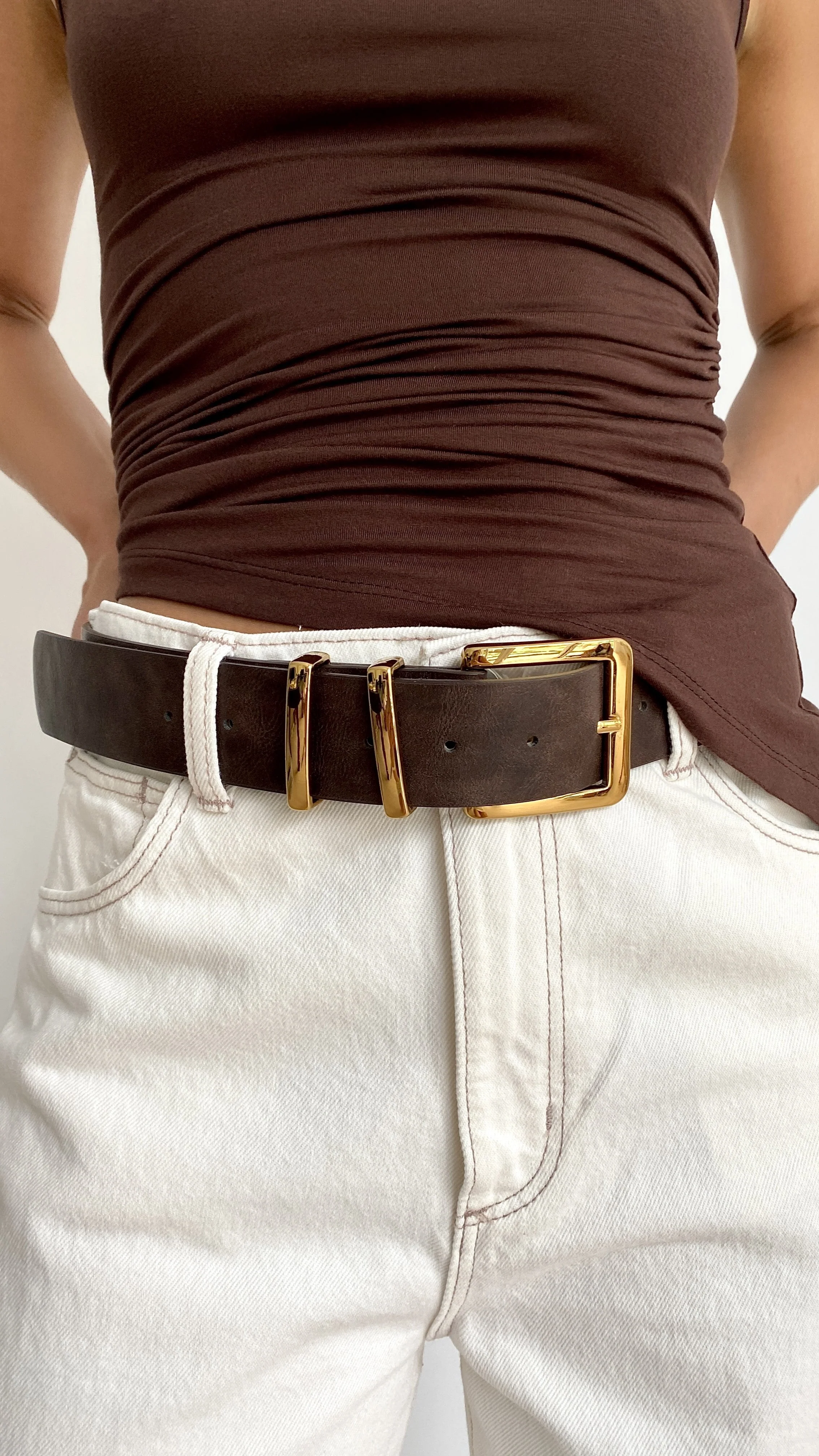 Jabilo Belt - Brown / Gold