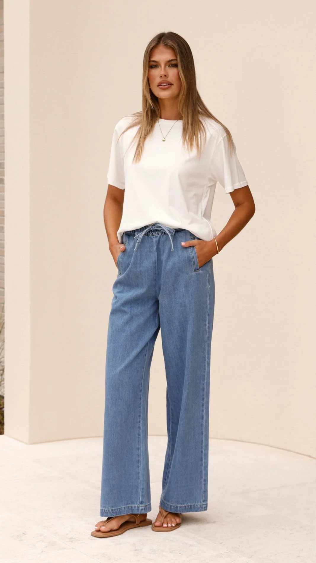 Darby Pant - Mid Blue Denim