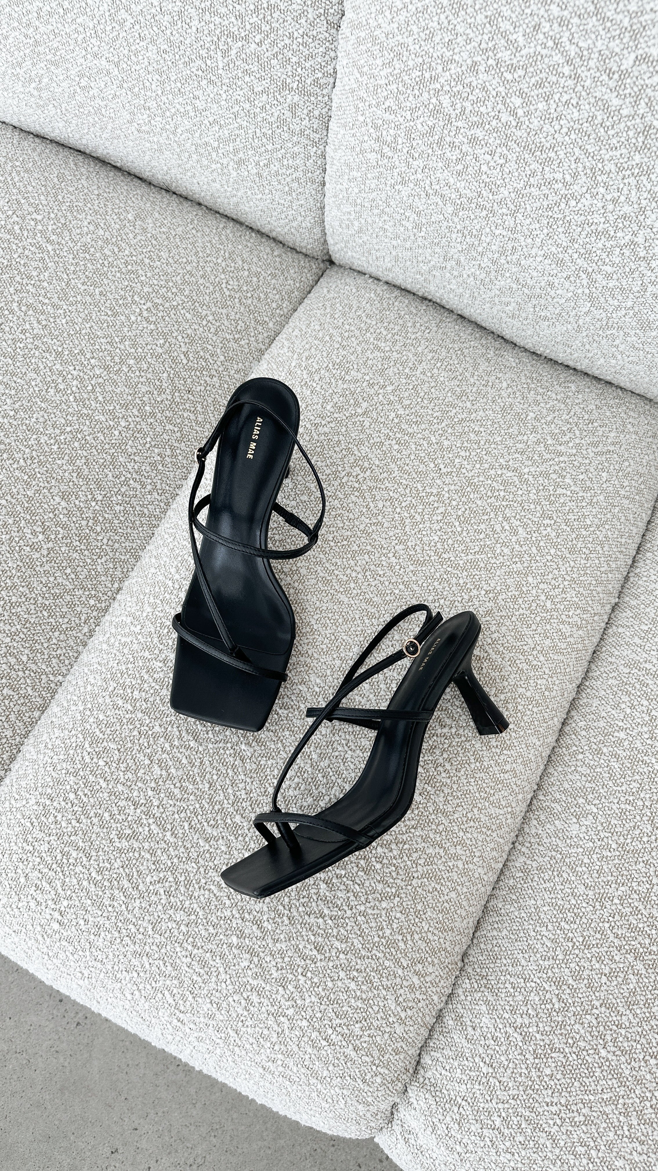 Scout Heel - Black Leather