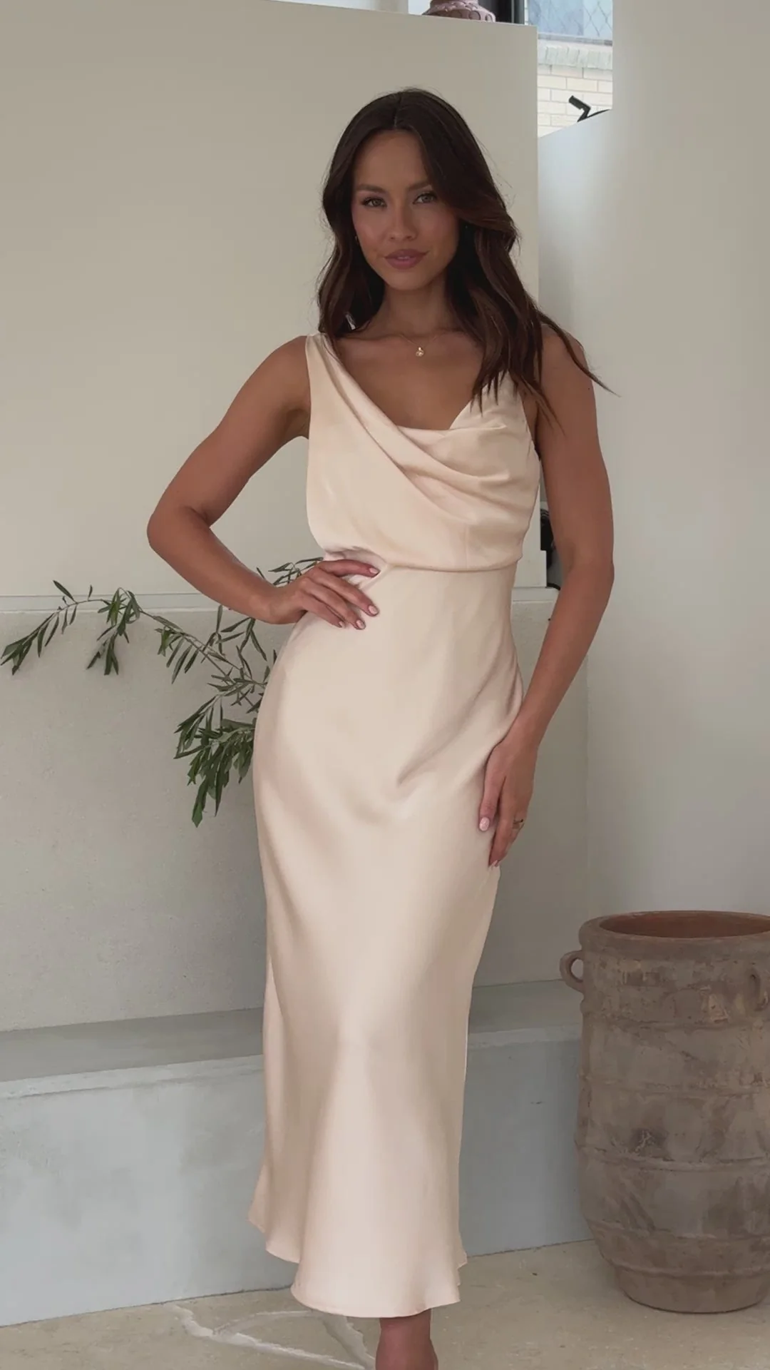 Audrey Maxi Dress - Champagne