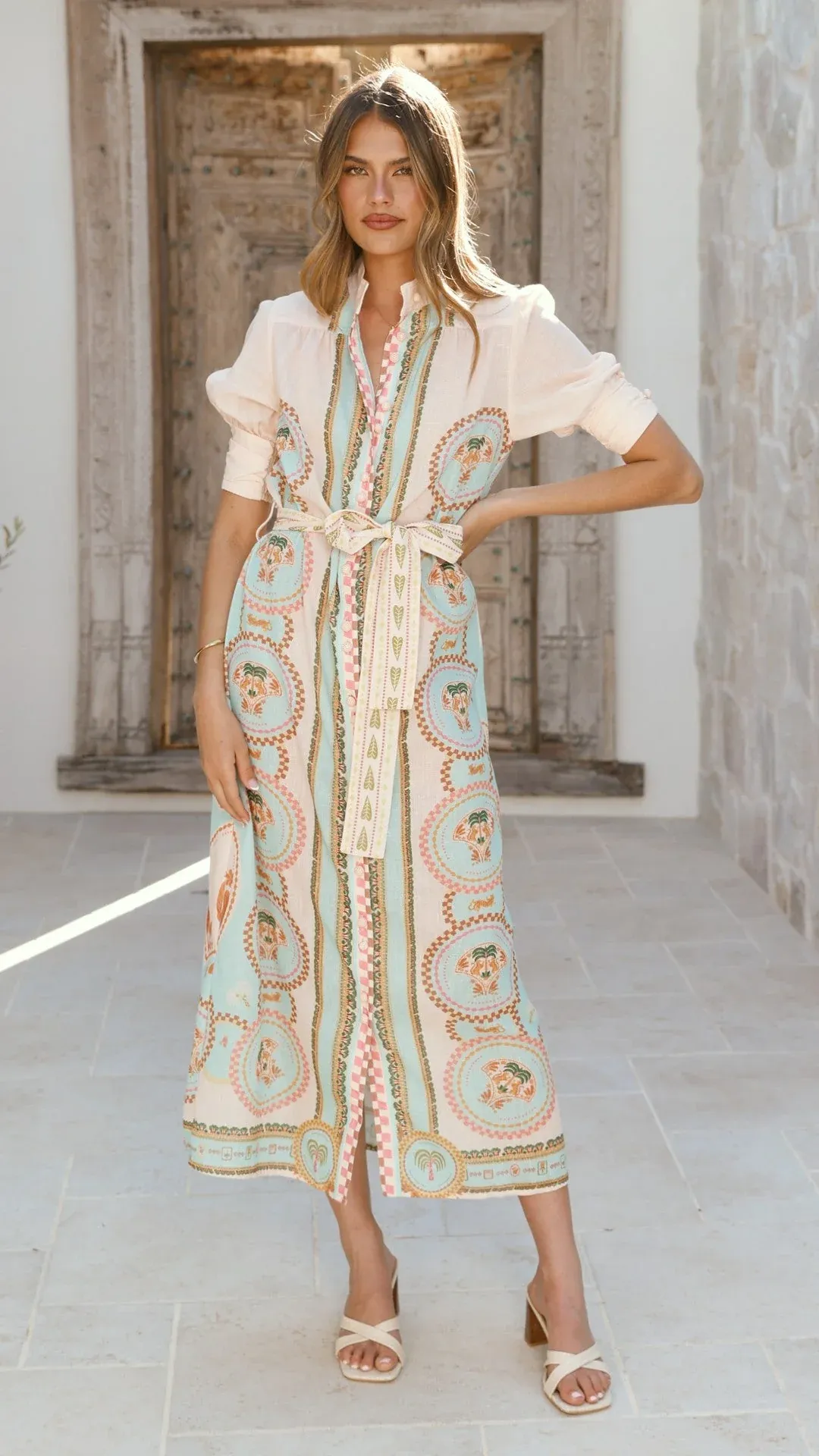 acacia midi dress SIMKHAI Acacia Draped Jersey Midi Dress
