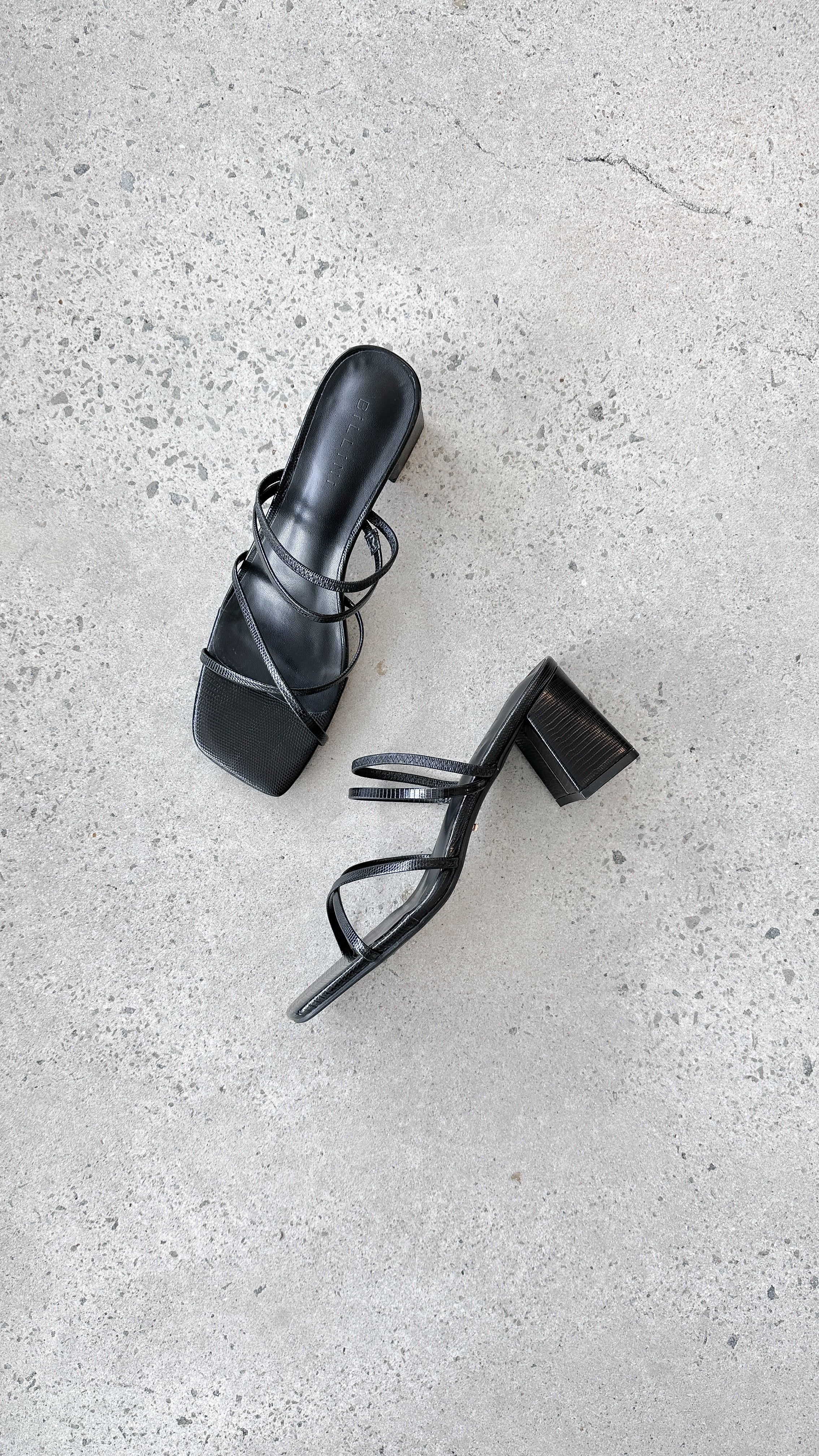 Yesha Heel - Black Scale