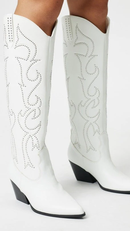 Zelma Boots - White