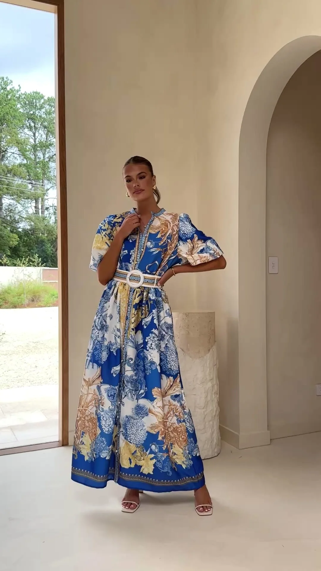 Vania Maxi Dress - Blue Doll