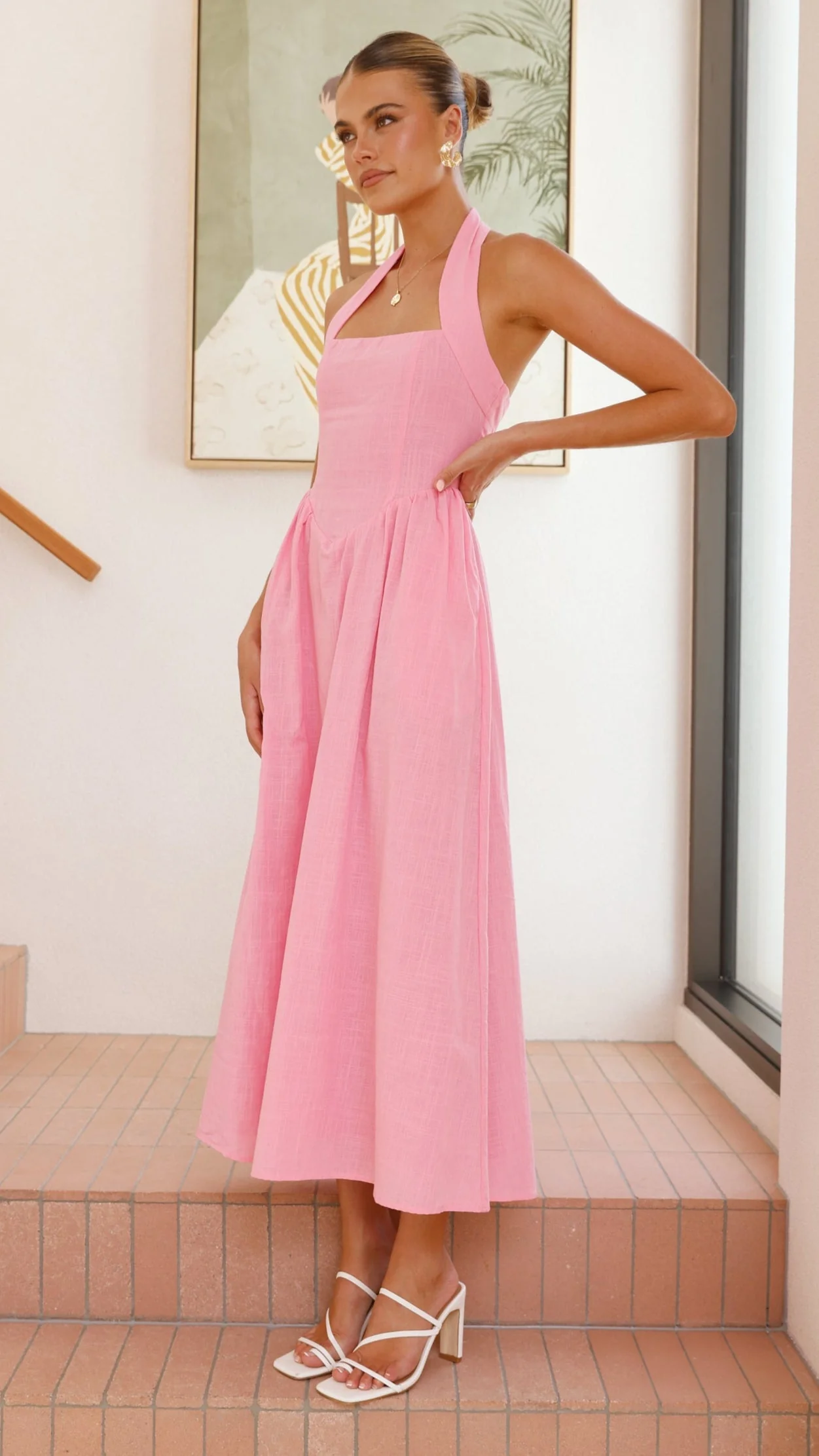Caden Maxi Dress - Pink