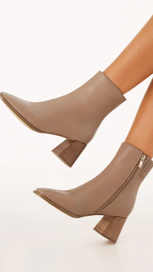 Alania Boots - Almond