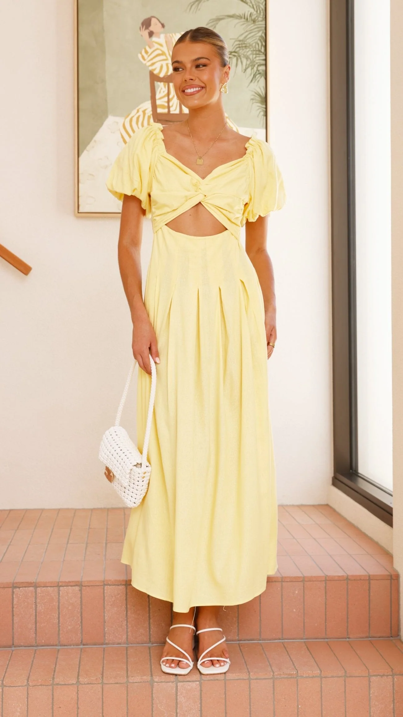 Christina Maxi Dress - Lemon