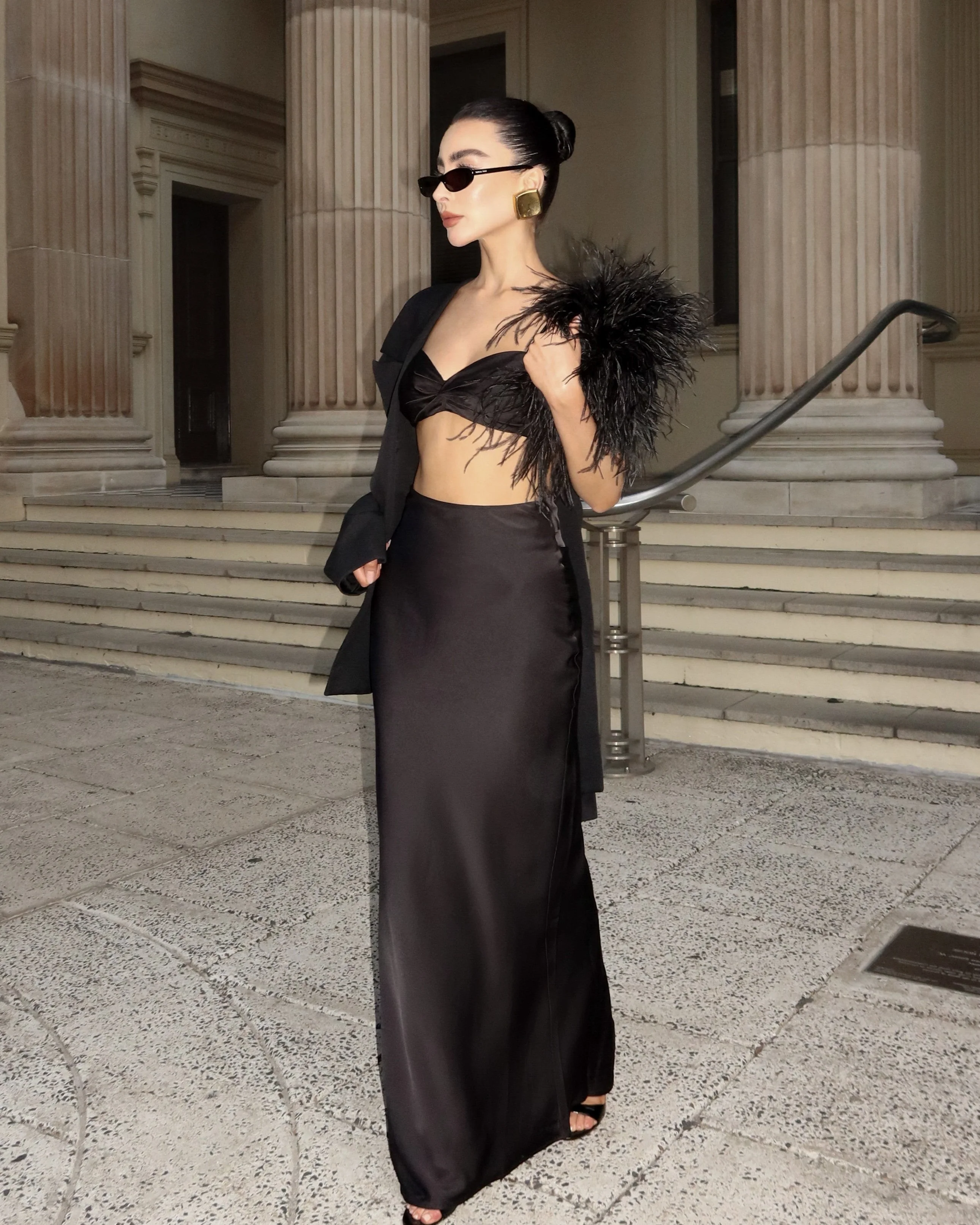 Mila Maxi Skirt - Black