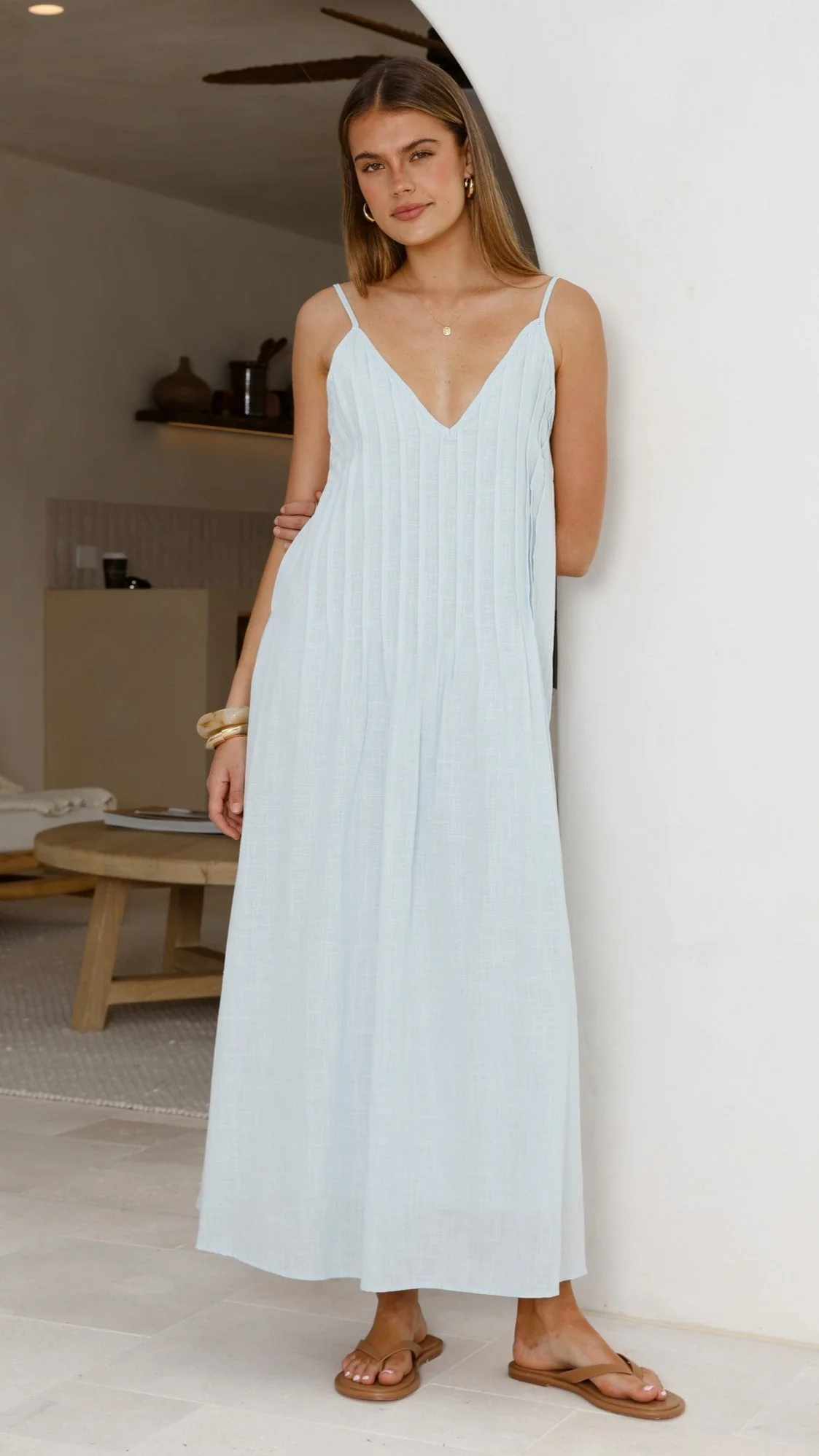 Aspen Maxi Dress - Baby Blue