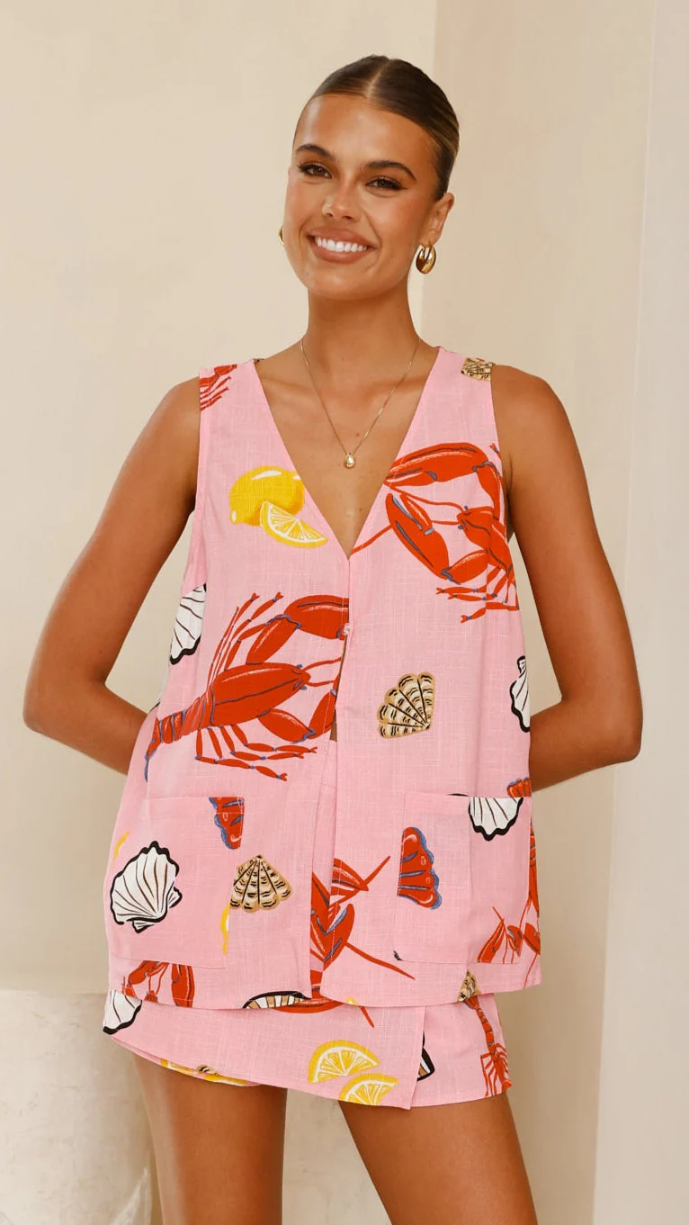 Dali Top - Shell Lover Print