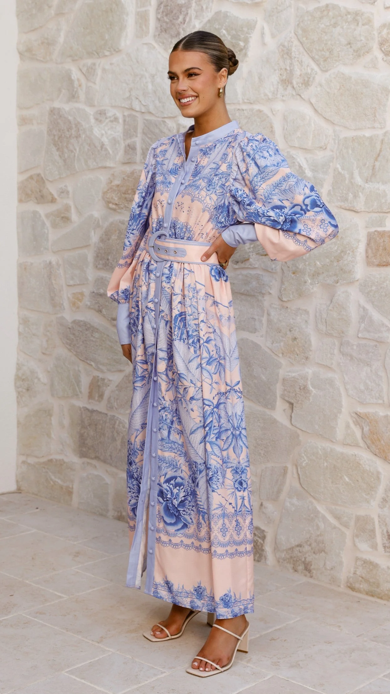 Taia Maxi Dress - Madeline Blue