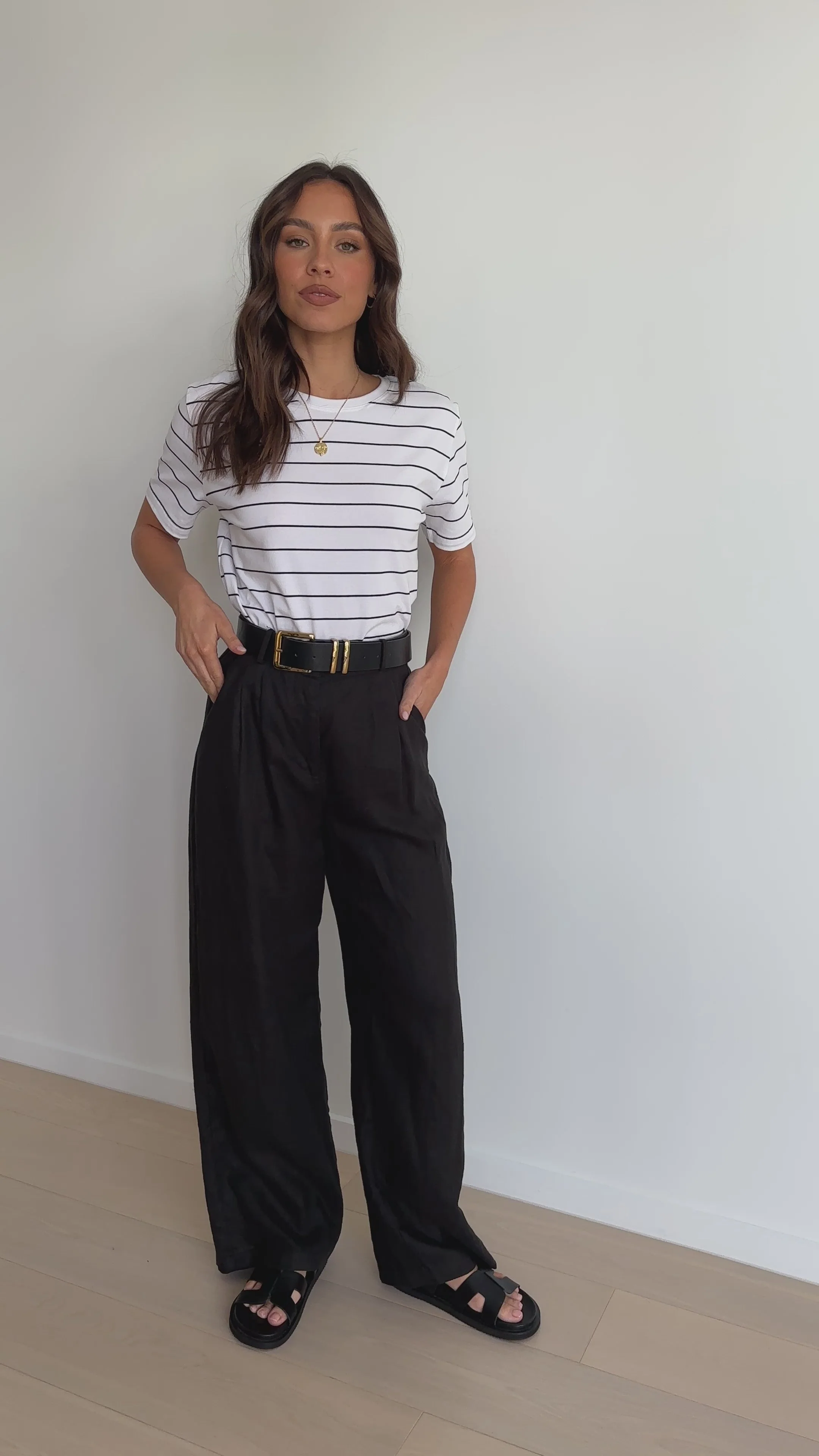 Athens Tee - White/Black