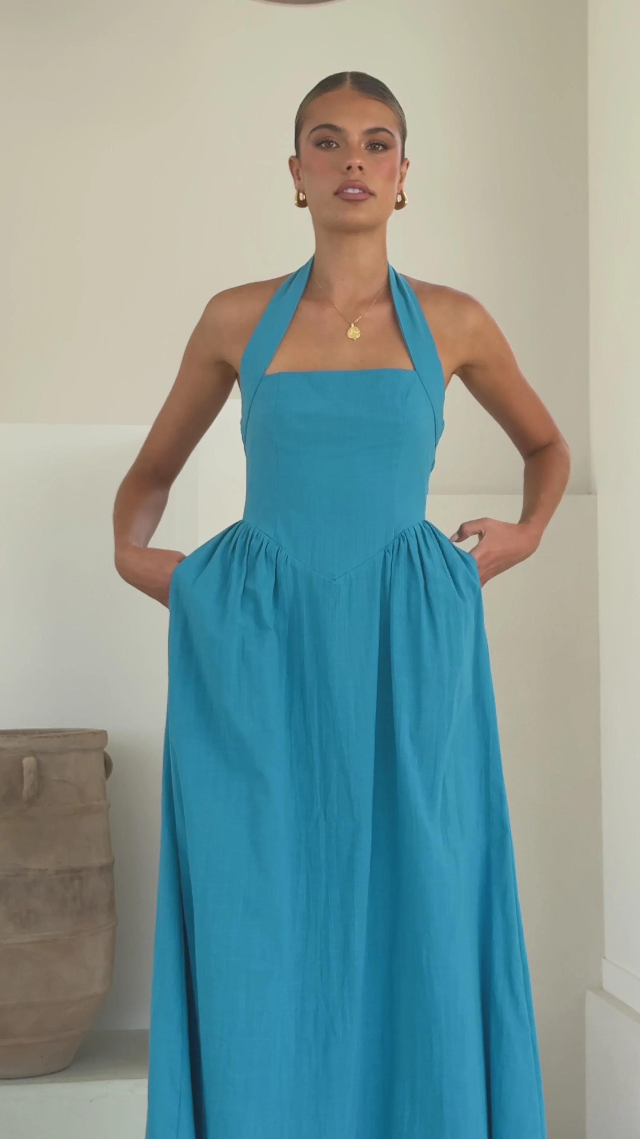 Caden Maxi Dress - Cobalt Blue