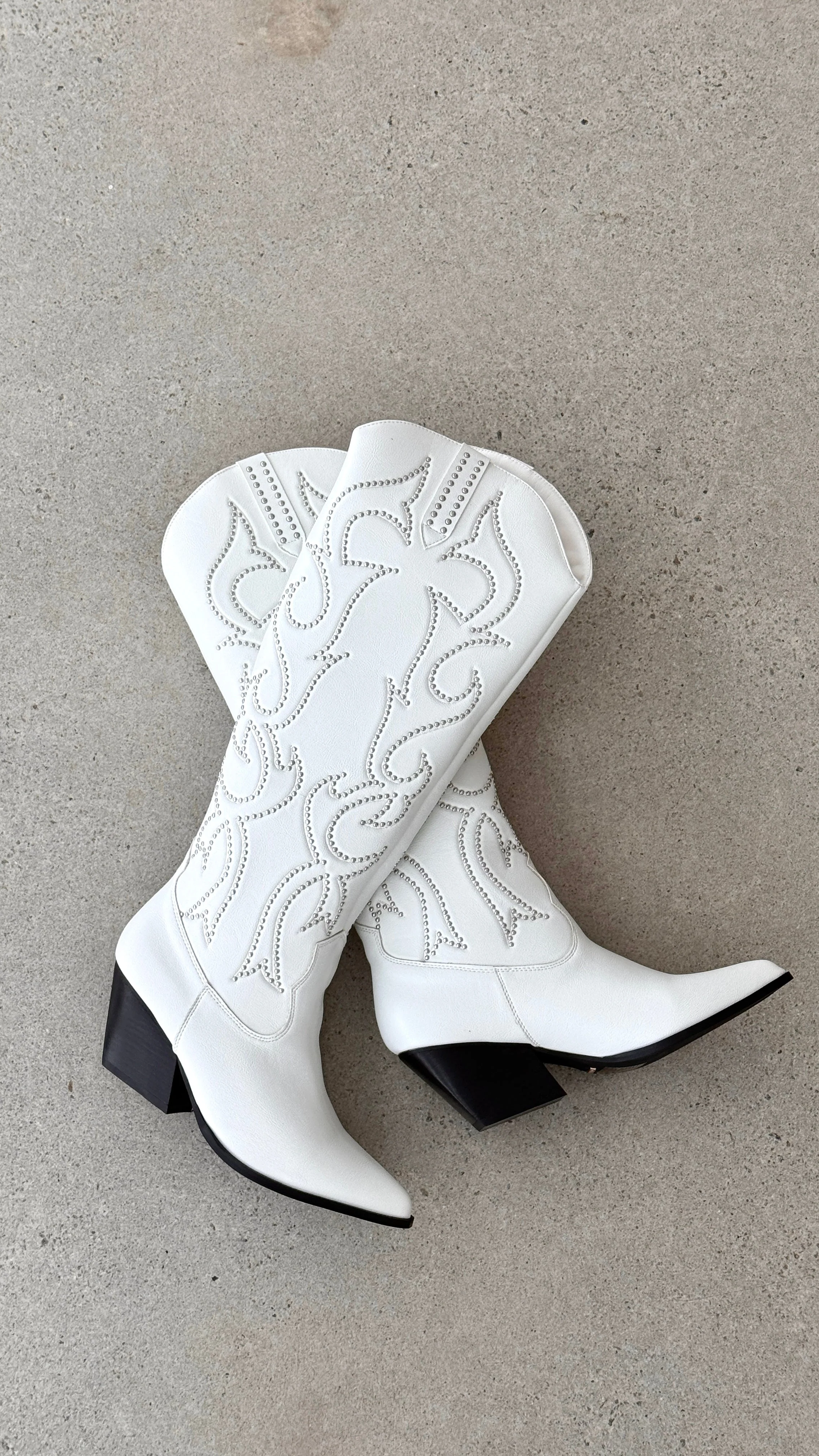 Zelma Boots - White