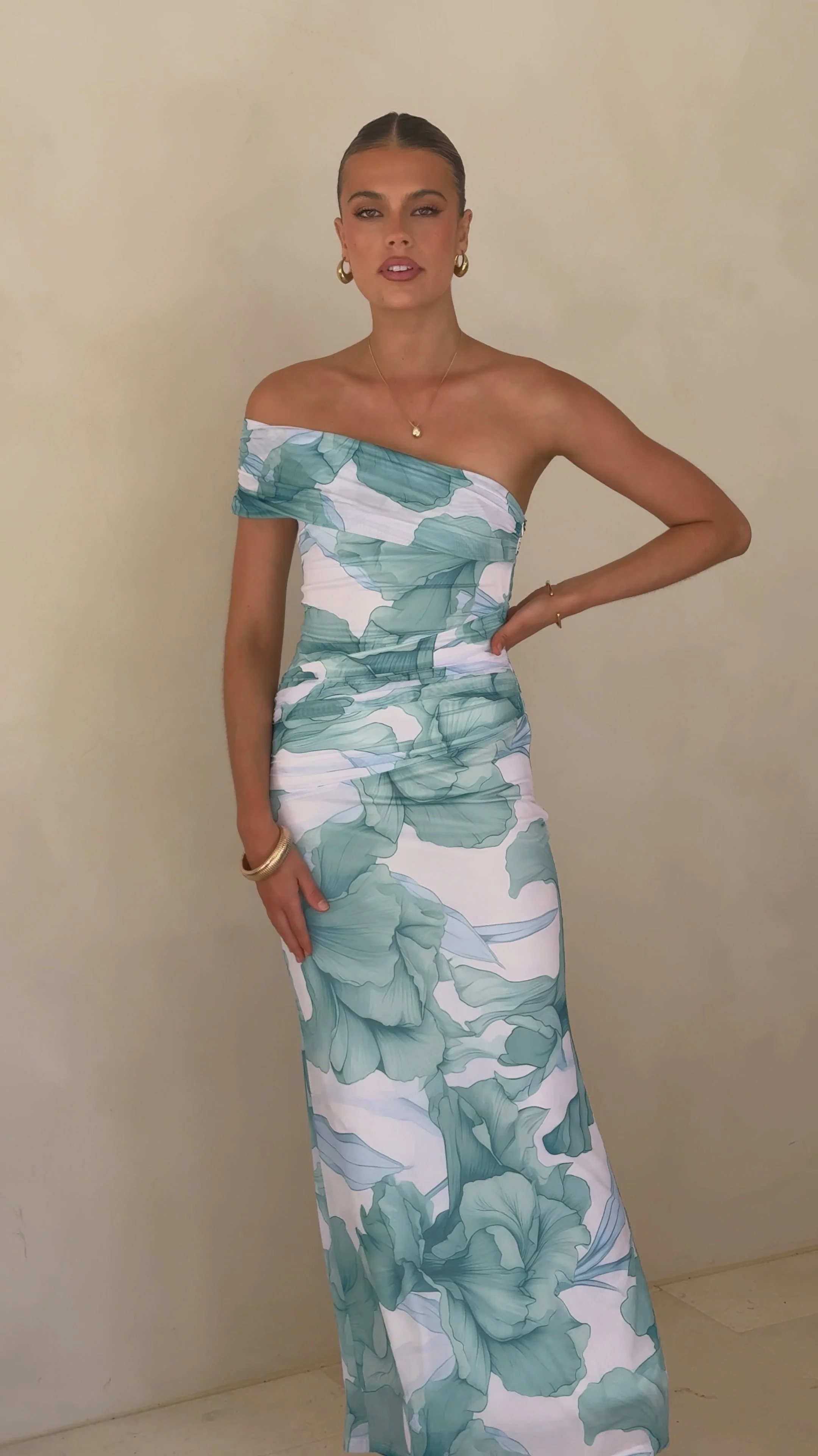Coda Maxi Dress - Blue Floral