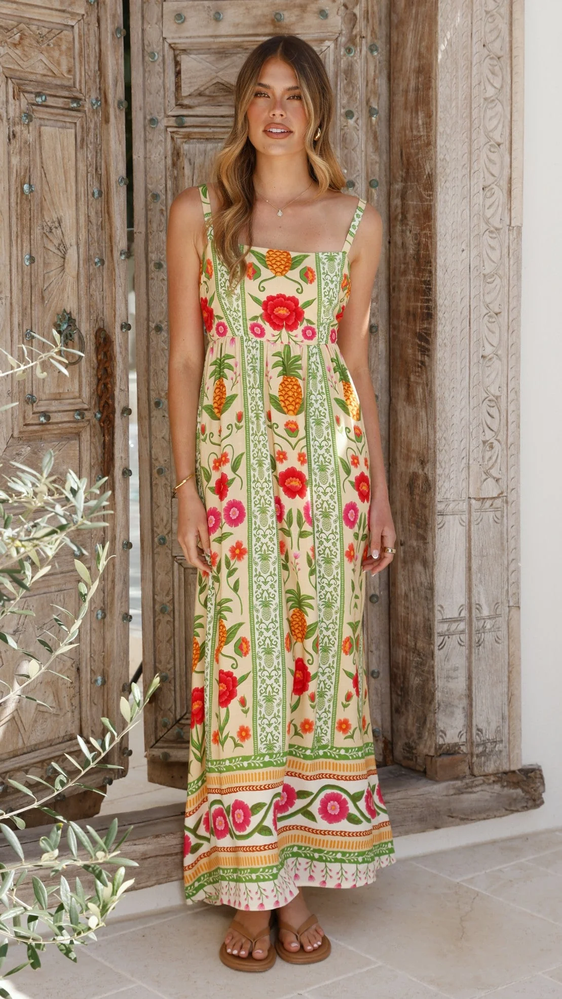 Keziah Maxi Dress - Sunkissed Print