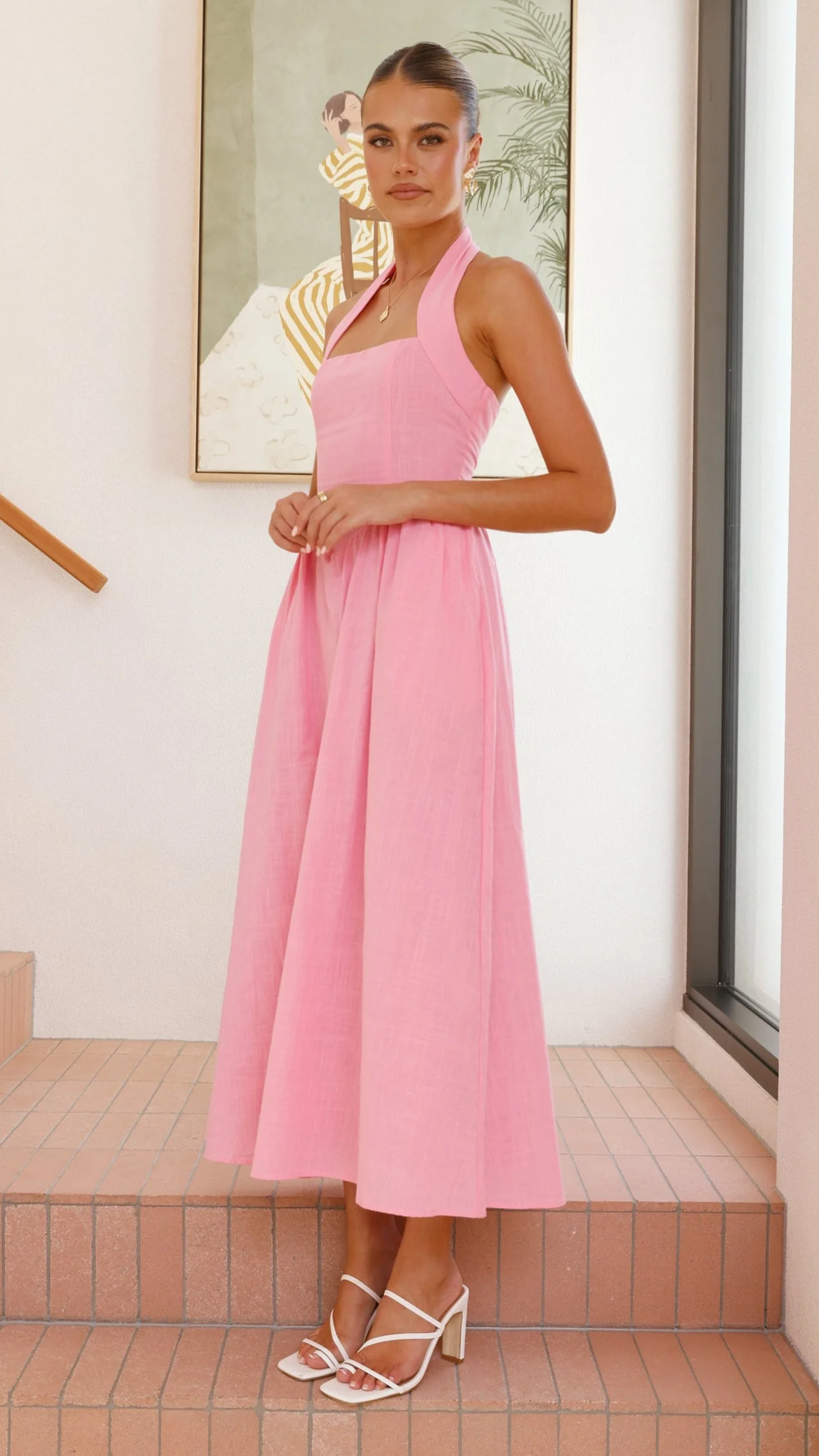 Caden Maxi Dress - Pink